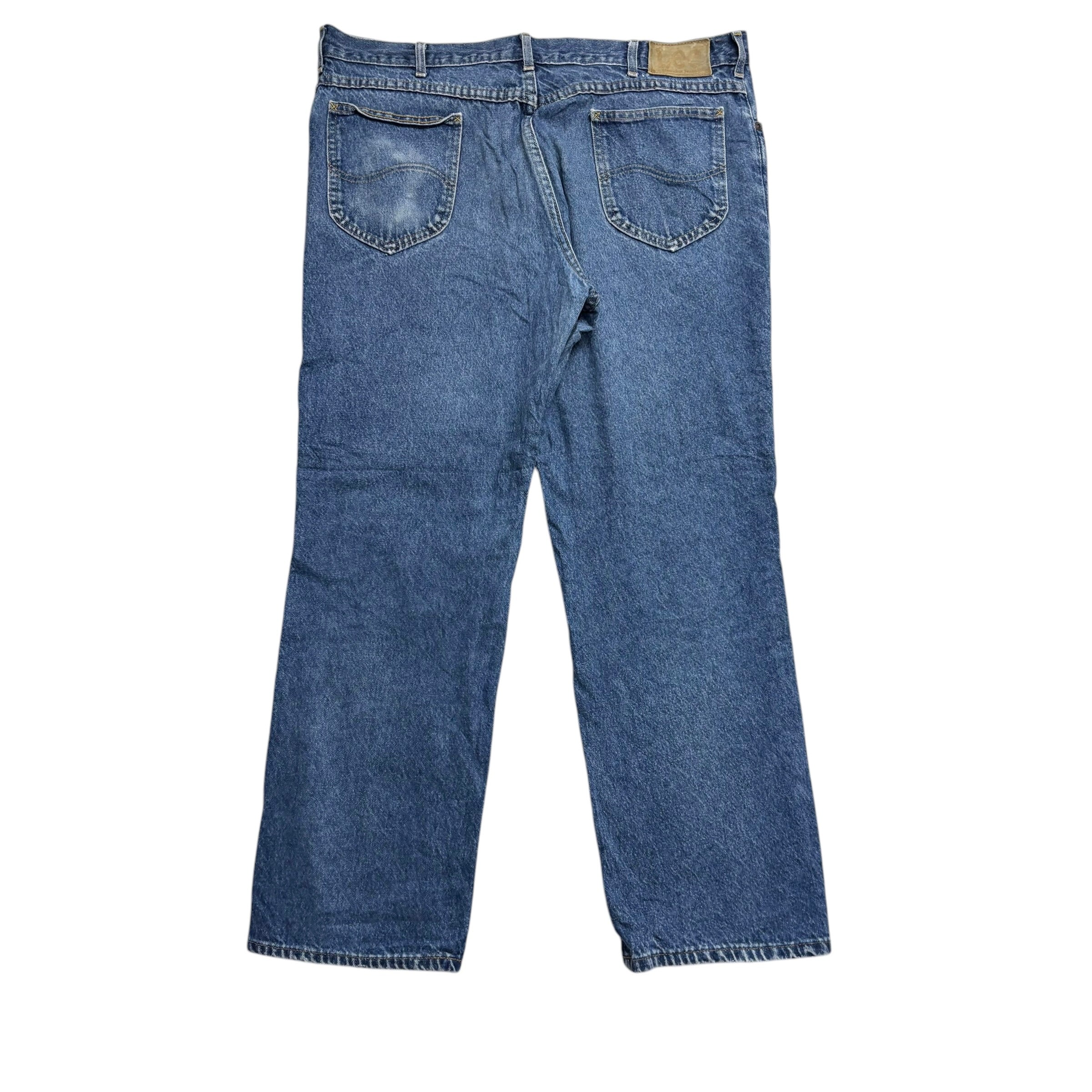 Lee Jeans W38 L29 Mens Mid Blue Regular Straight Fit Vintage 90s Denim