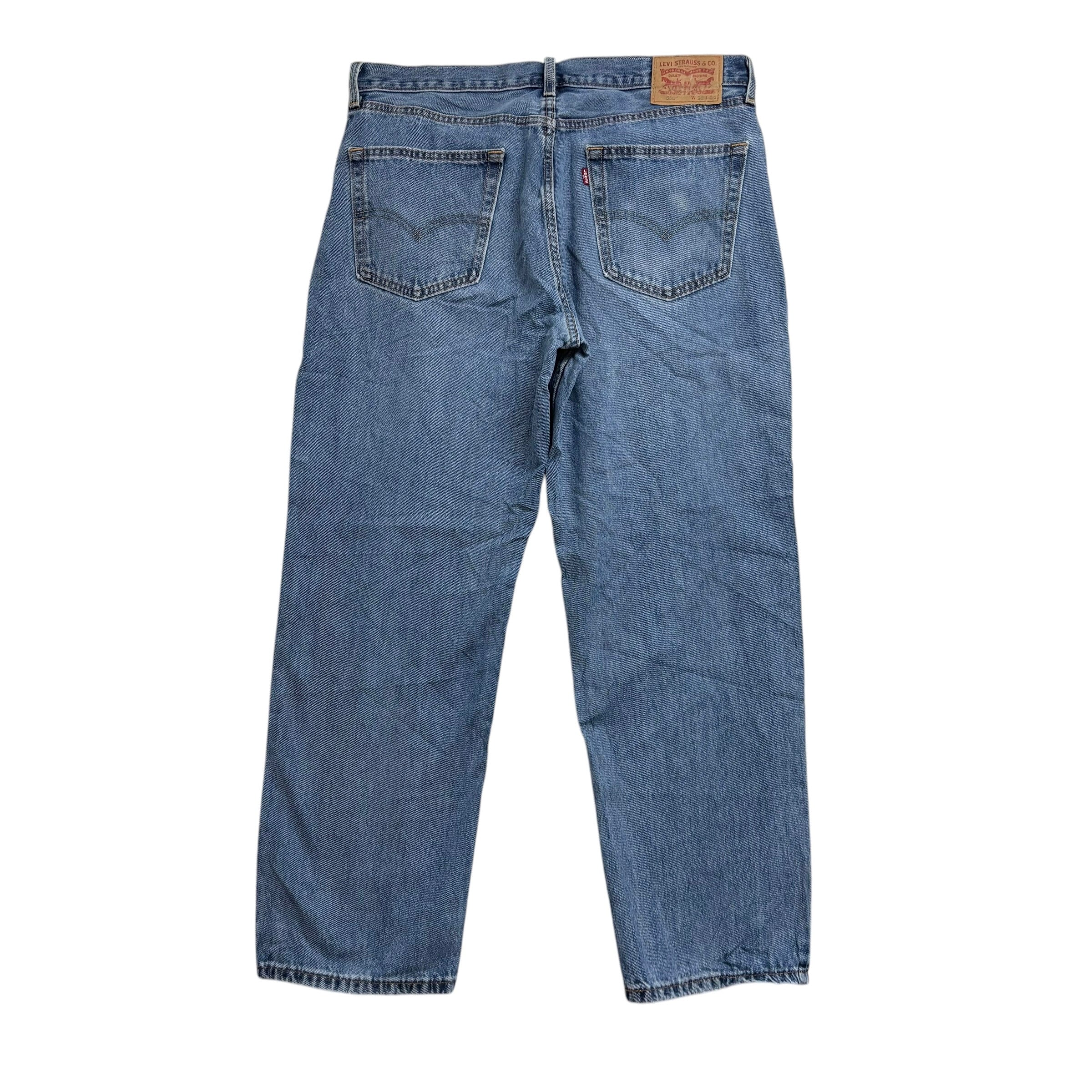 Levis 550 Jeans W36 L30 Mens Light Blue Baggy Relaxed Straight Fit Denim (E)