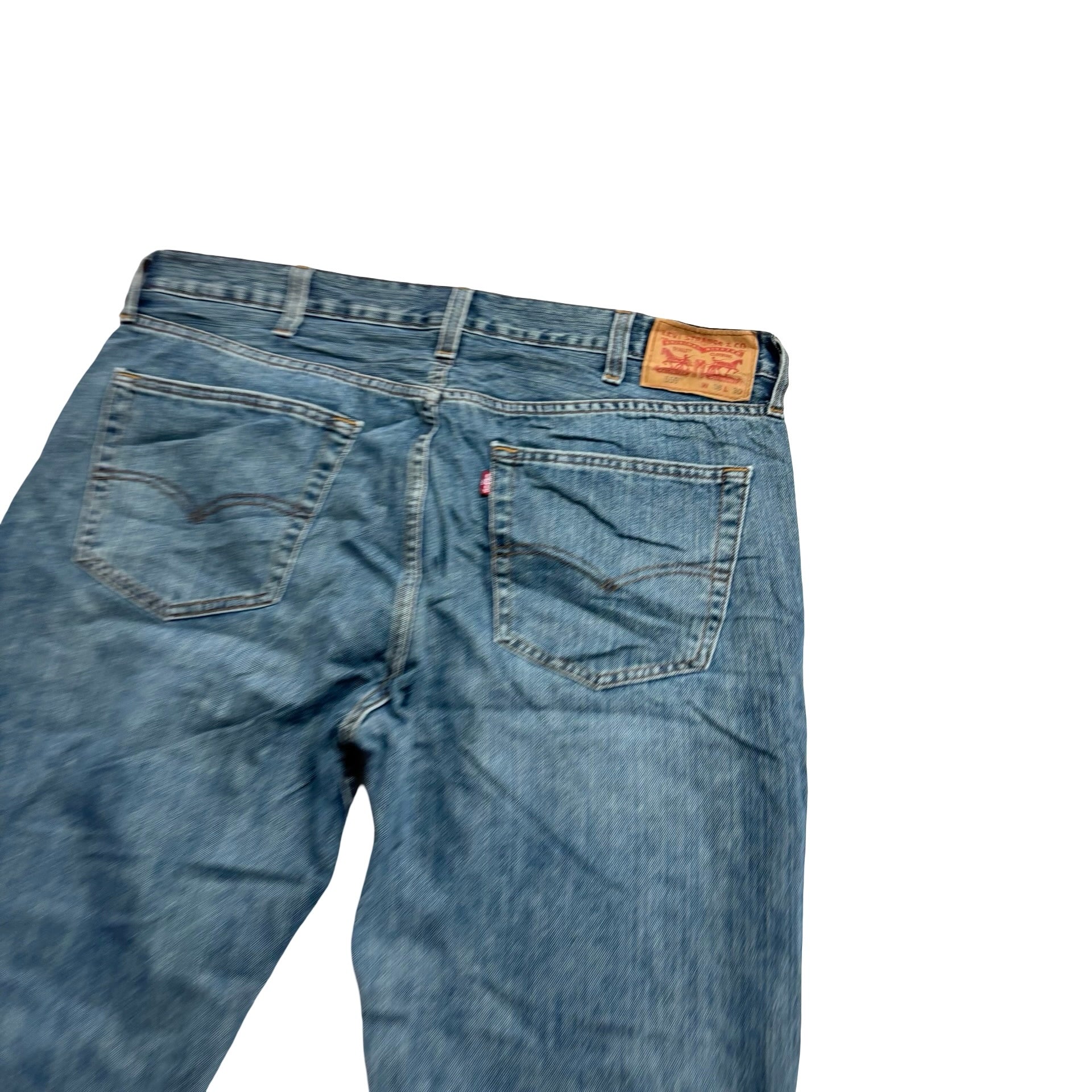 Levis 559 Jeans W38 L30 Mens Dark Blue Baggy Relaxed Straight Fit Denim (E)