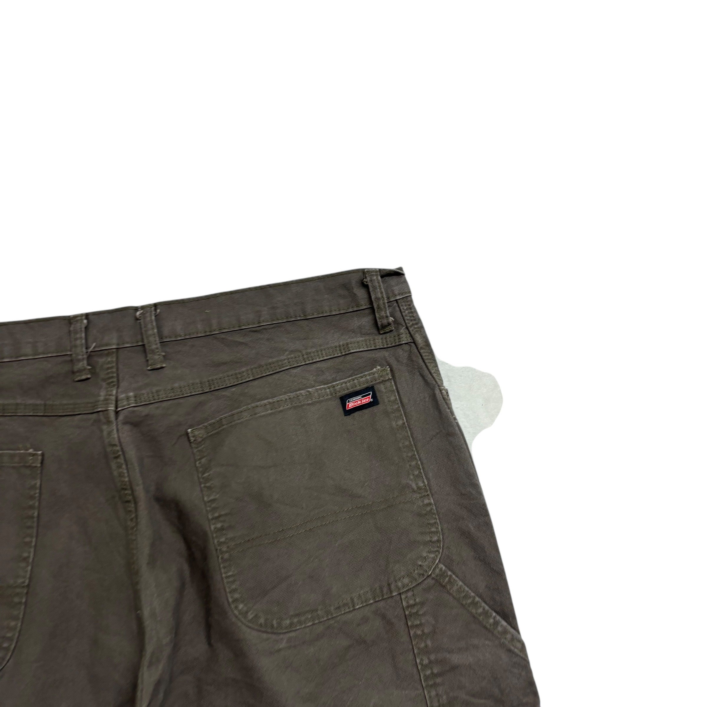 Dickies Carpenter Pants W40 L30 Mens Green Relaxed Straight Trousers Jeans (E)