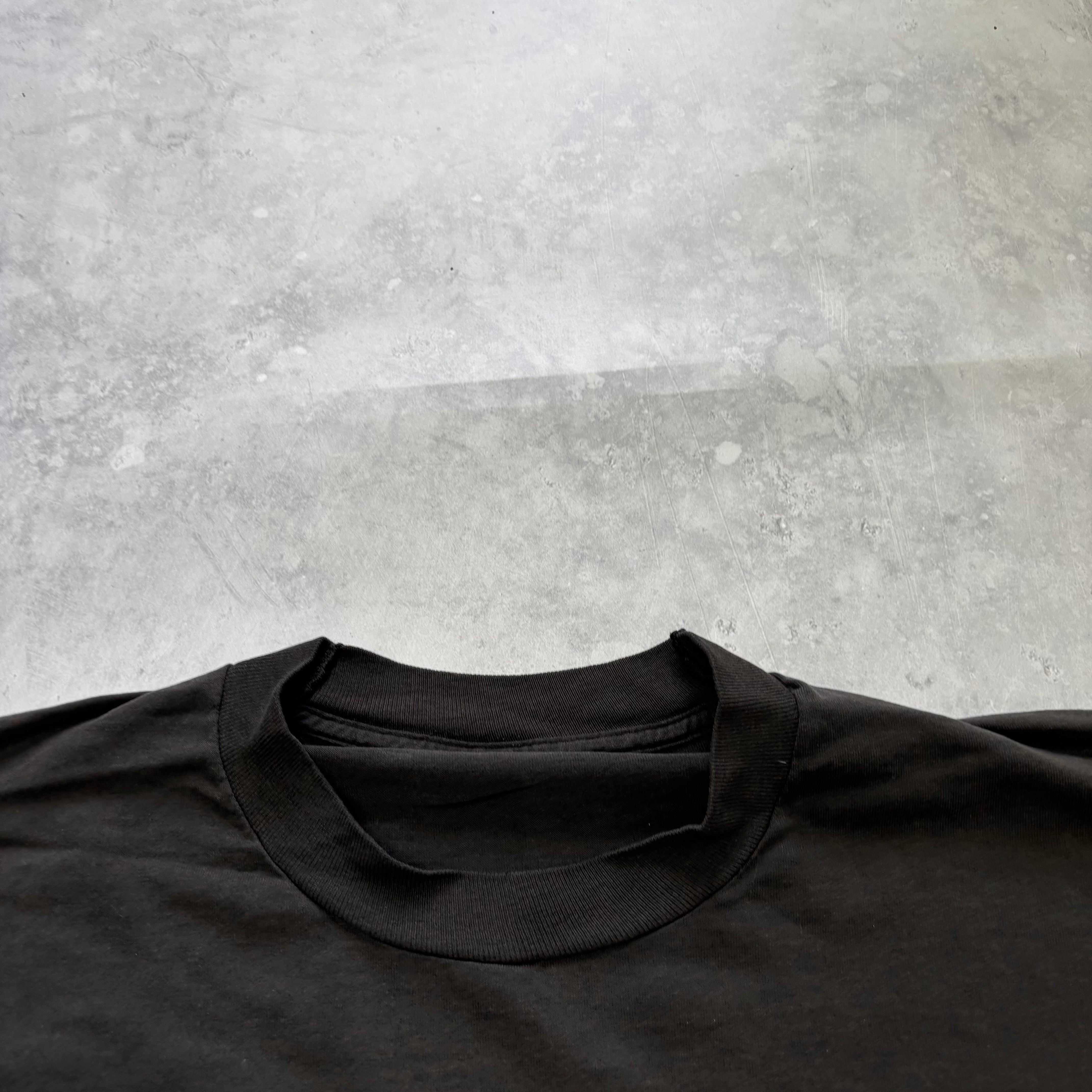 Vintage T Shirt Mens Medium Black Single Stitch Graphic Print 90s USA