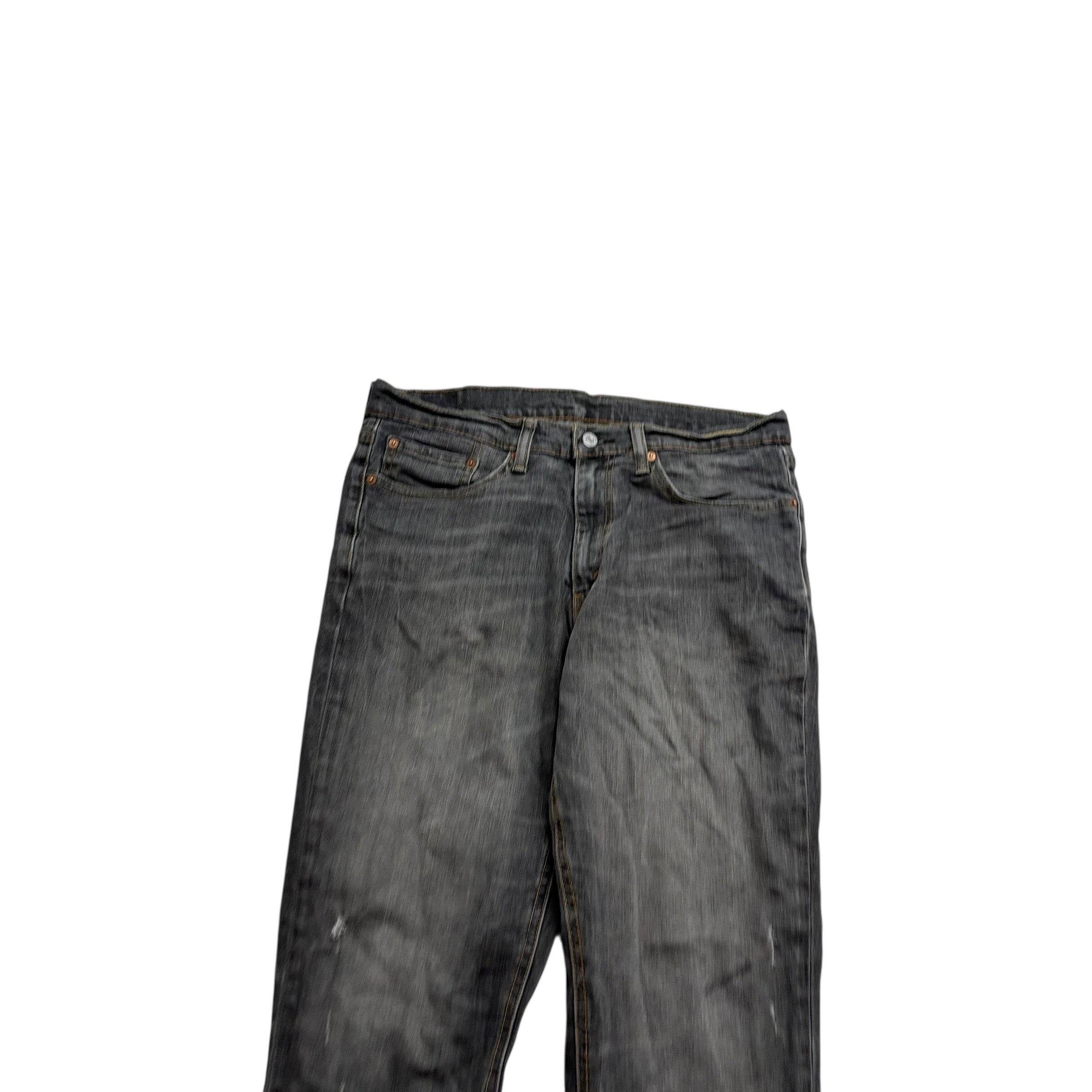 Levis 541 Jeans W34 L32 Mens Grey Athletic Tapered Fit Stretch Denim (F)