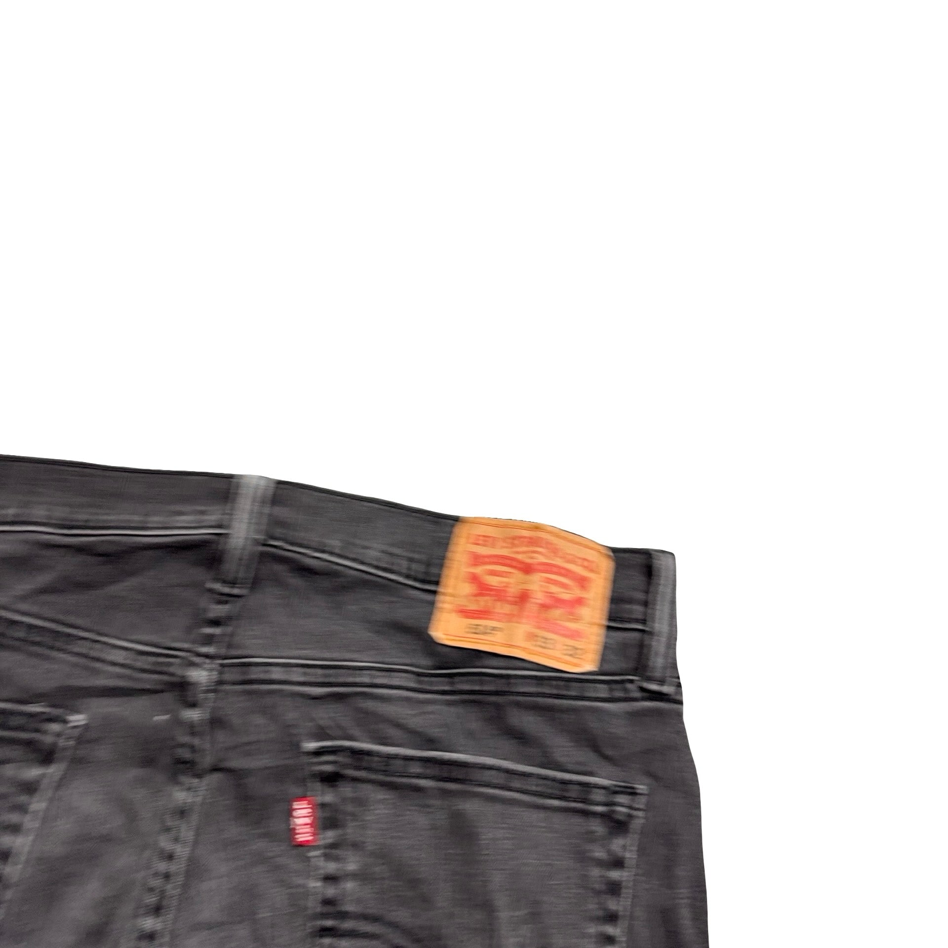 Levis 514 Jeans W33 L32 Mens Black Regular Straight Fit Stretch Denim