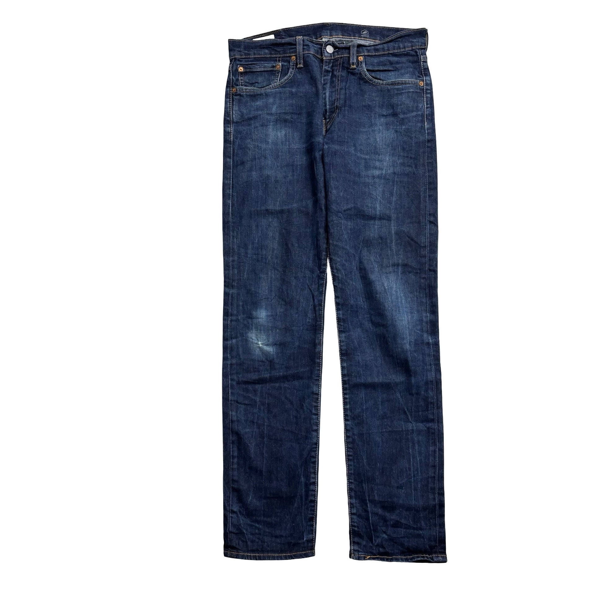 Levis 502 Jeans W32 L33 Mens Dark Blue Regular Tapered Fit Stretch Premium
