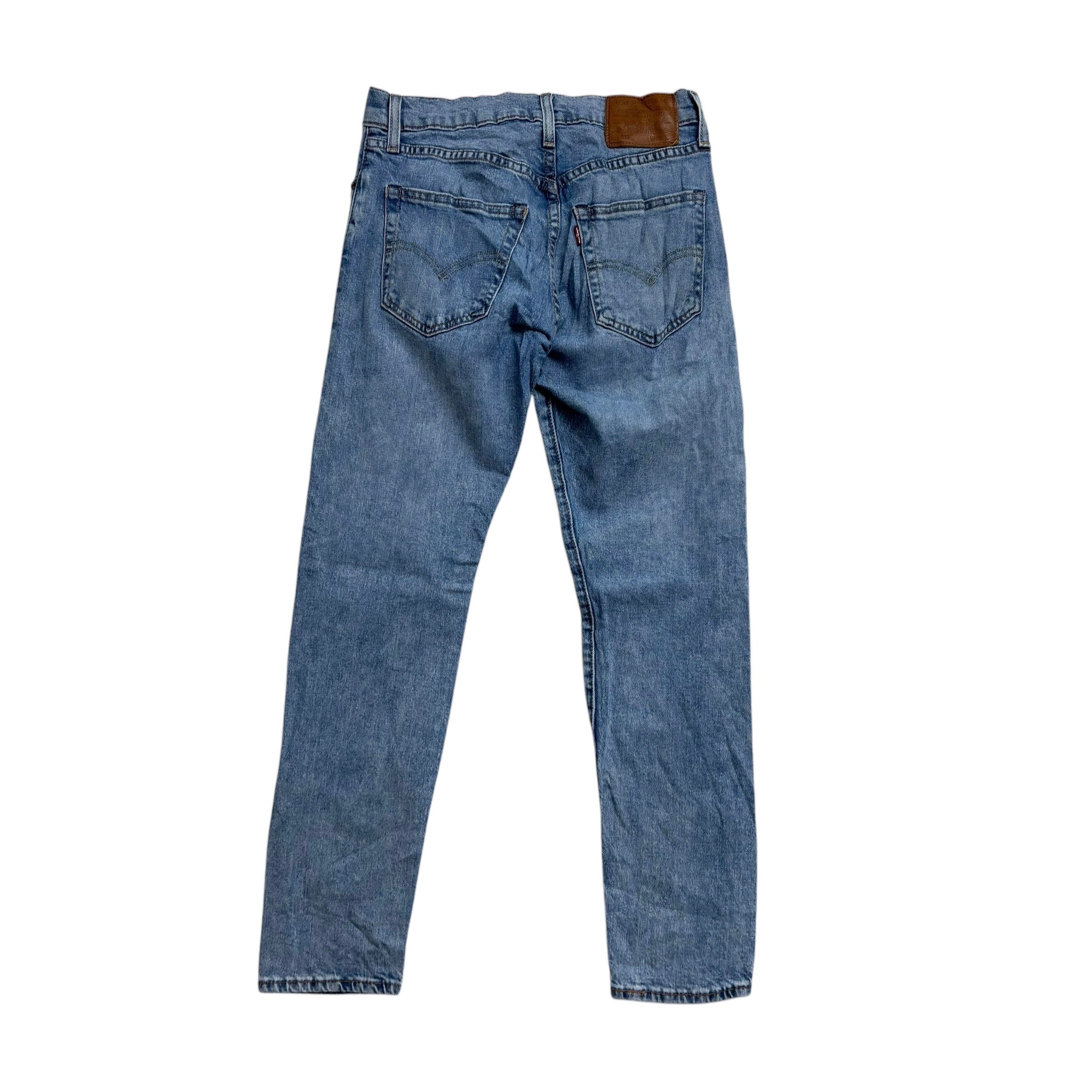 Levis 512 Jeans W28 L29 Mens Light Blue Slim Taper Fit Stretch Premium Denim