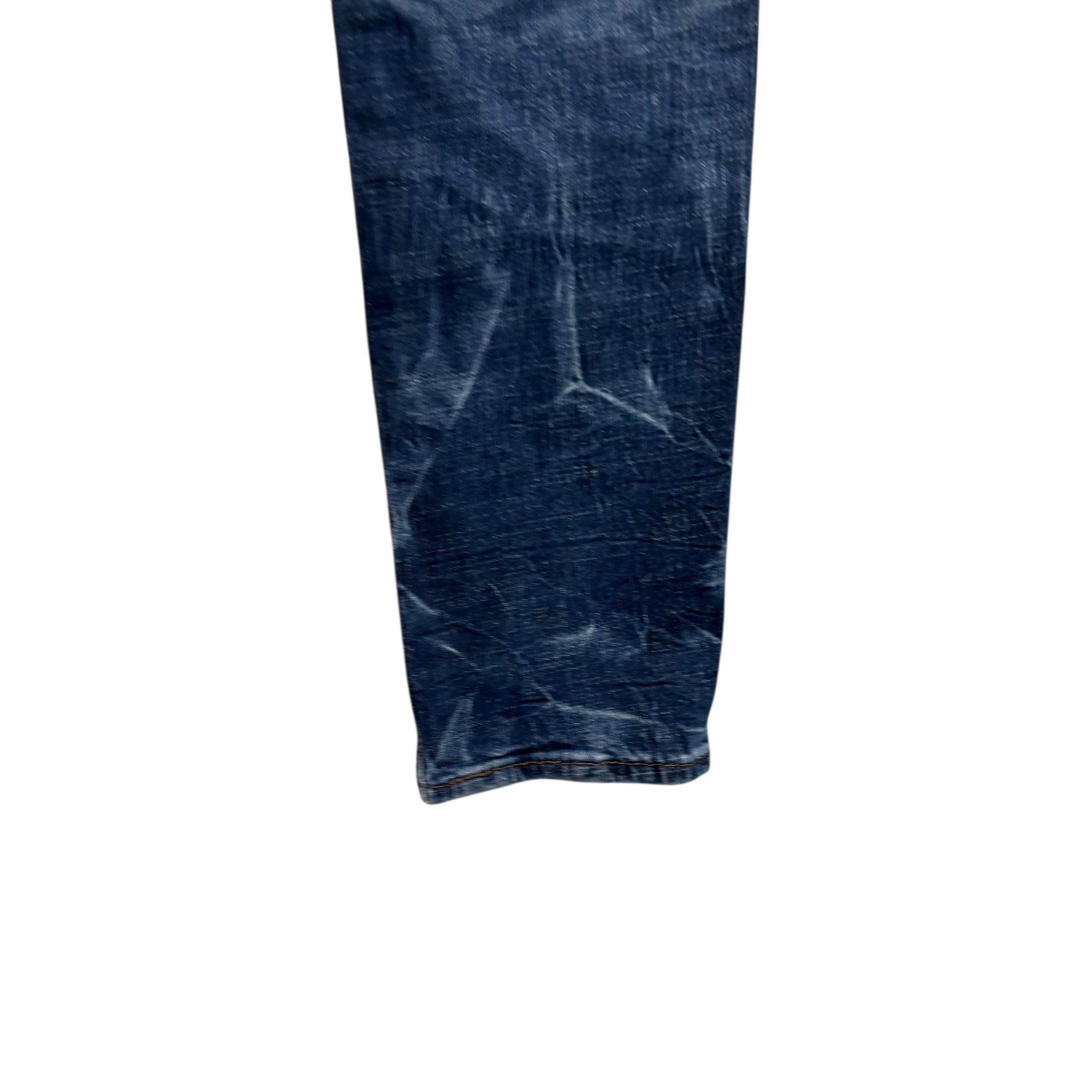 Levis Denizen Jeans W29 L31 Mens Mid Blue Regular Tapered Fit Stretch Denim