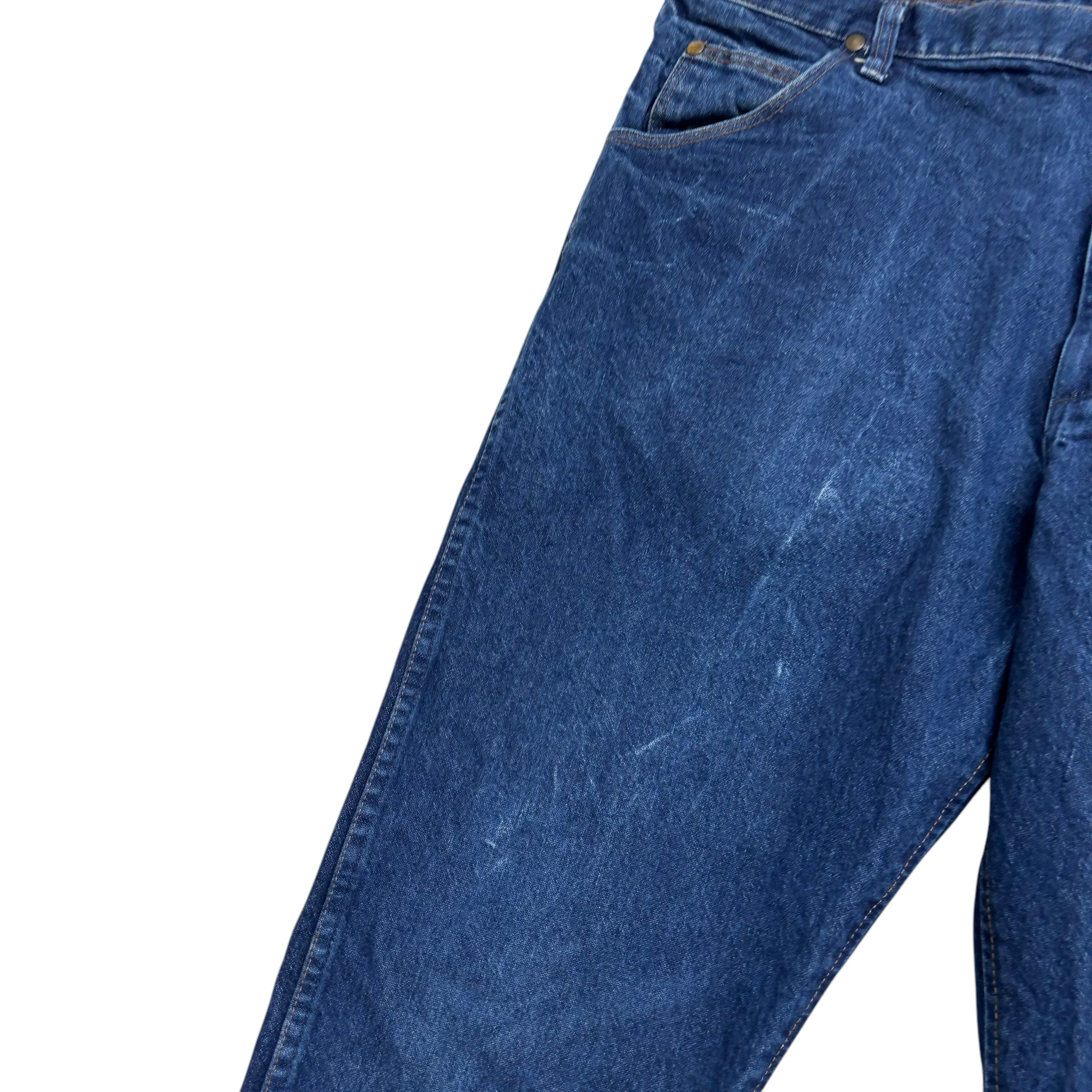 Wrangler Jeans Cowboy Cut W42 L30 Mens Dark Blue 47MWZ Original Fit Denim