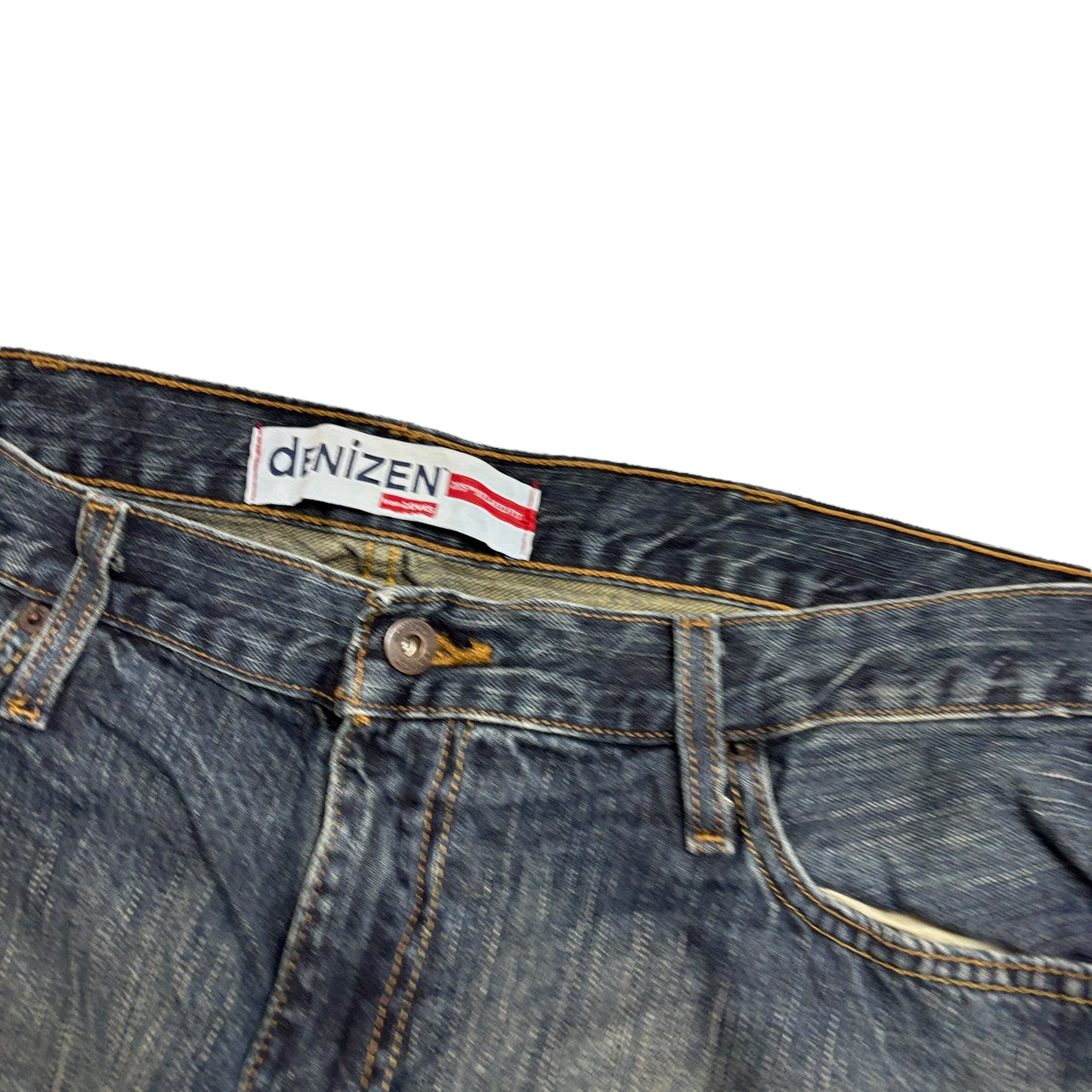Levis Denizen Jeans W38 L32 Mens Dark Blue Relaxed Baggy Fit Vintage Denim (E)