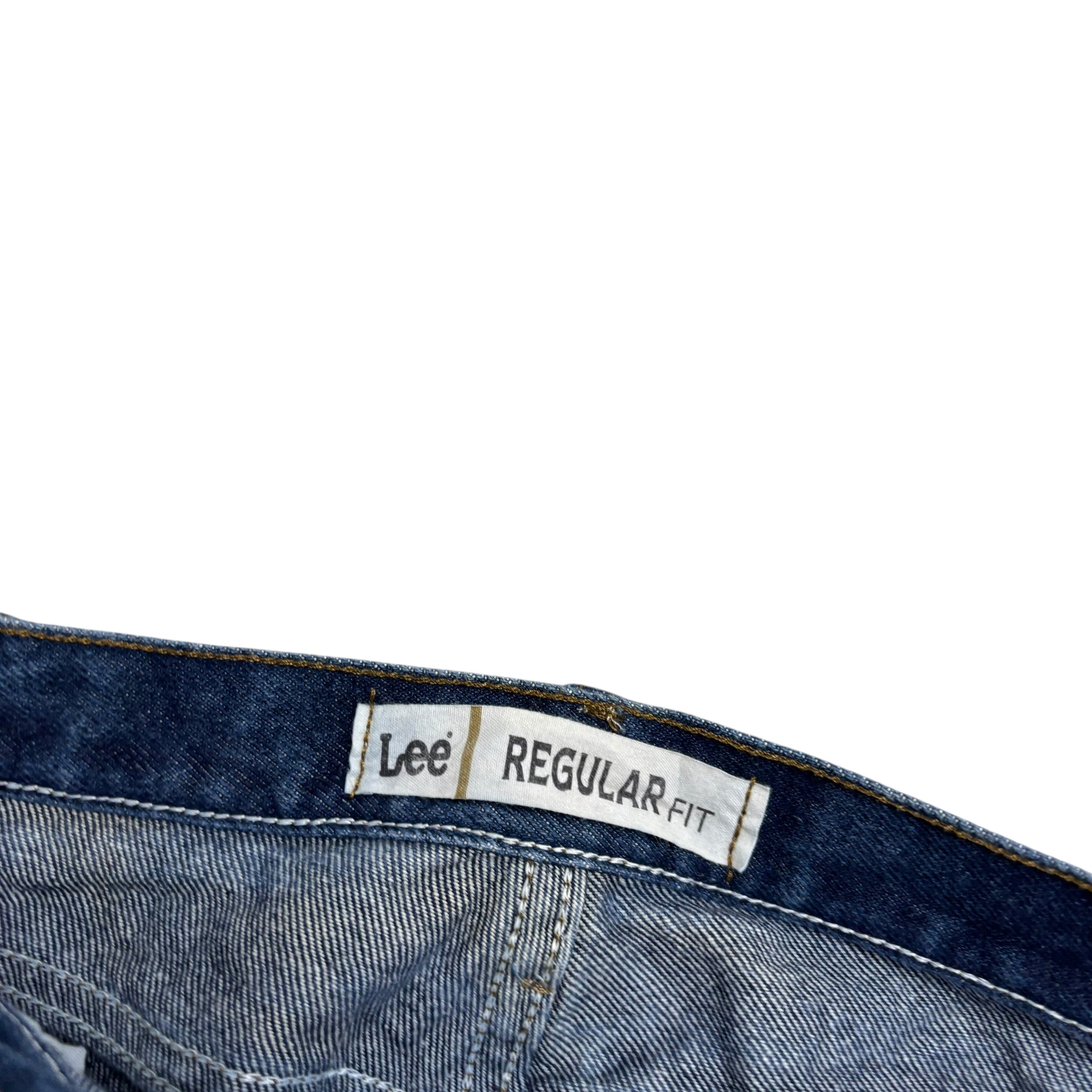 Lee Jeans W40 L30 Mens Dark Blue Relaxed Straight Fit Vintage Denim (E)