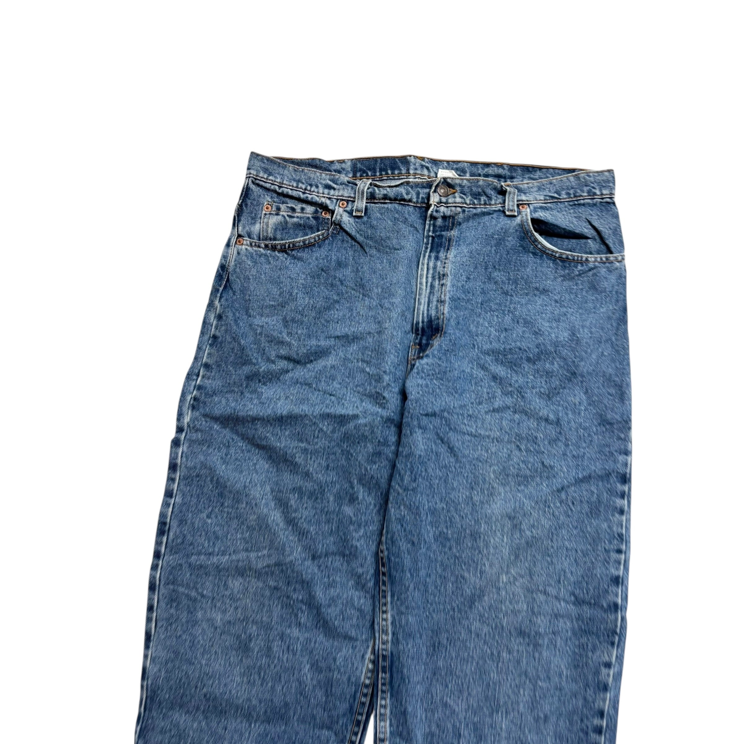 Levis 550 Jeans W38 L30 Mens Mid Blue Relaxed Tapered Made In USA Vintage (E)