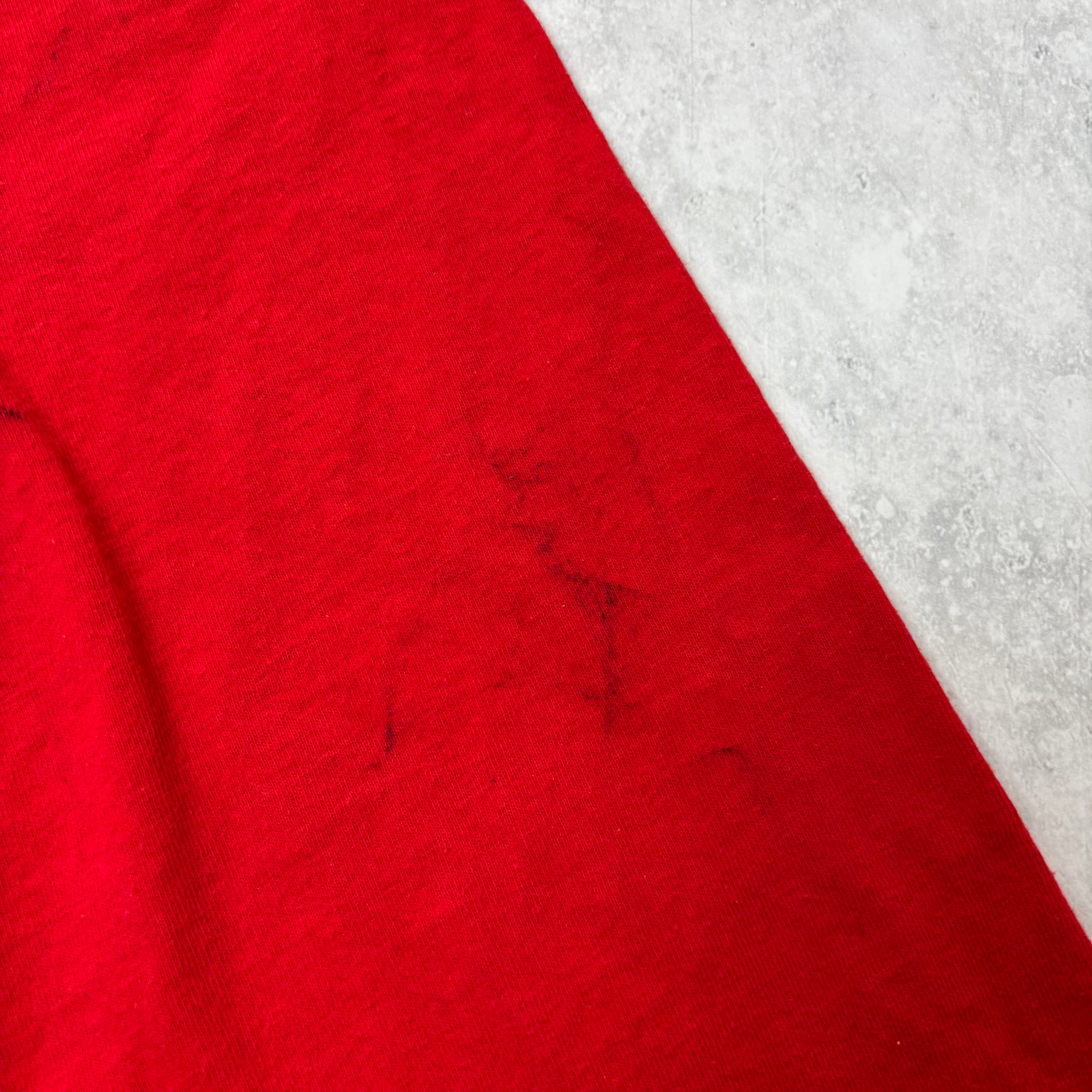 Vintage T Shirt Mens Large Red Single Stitch Graphic Print 90s USA (F)