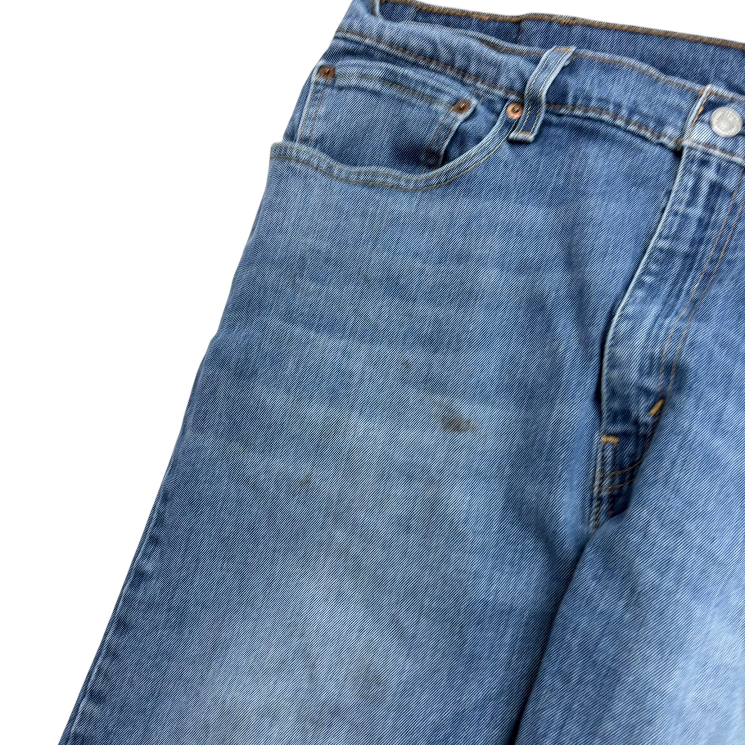 Levis 512 Jeans W36 L29 Mens Mid Blue Slim Tapered Fit Stretch Denim (F)