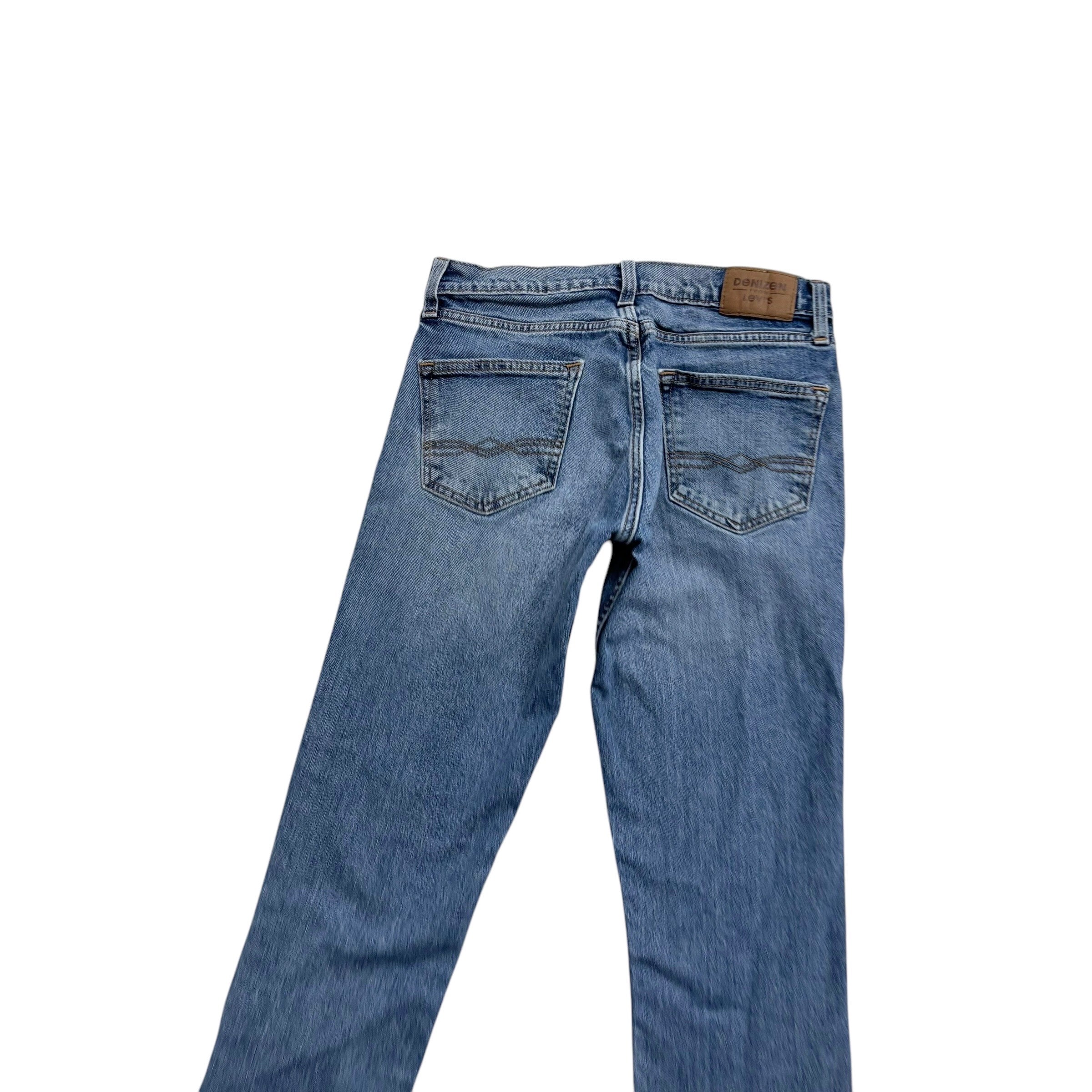 Levis Denizen Jeans W29 L32 Mens Mid Blue Slim Fit Stretch Denim (E)