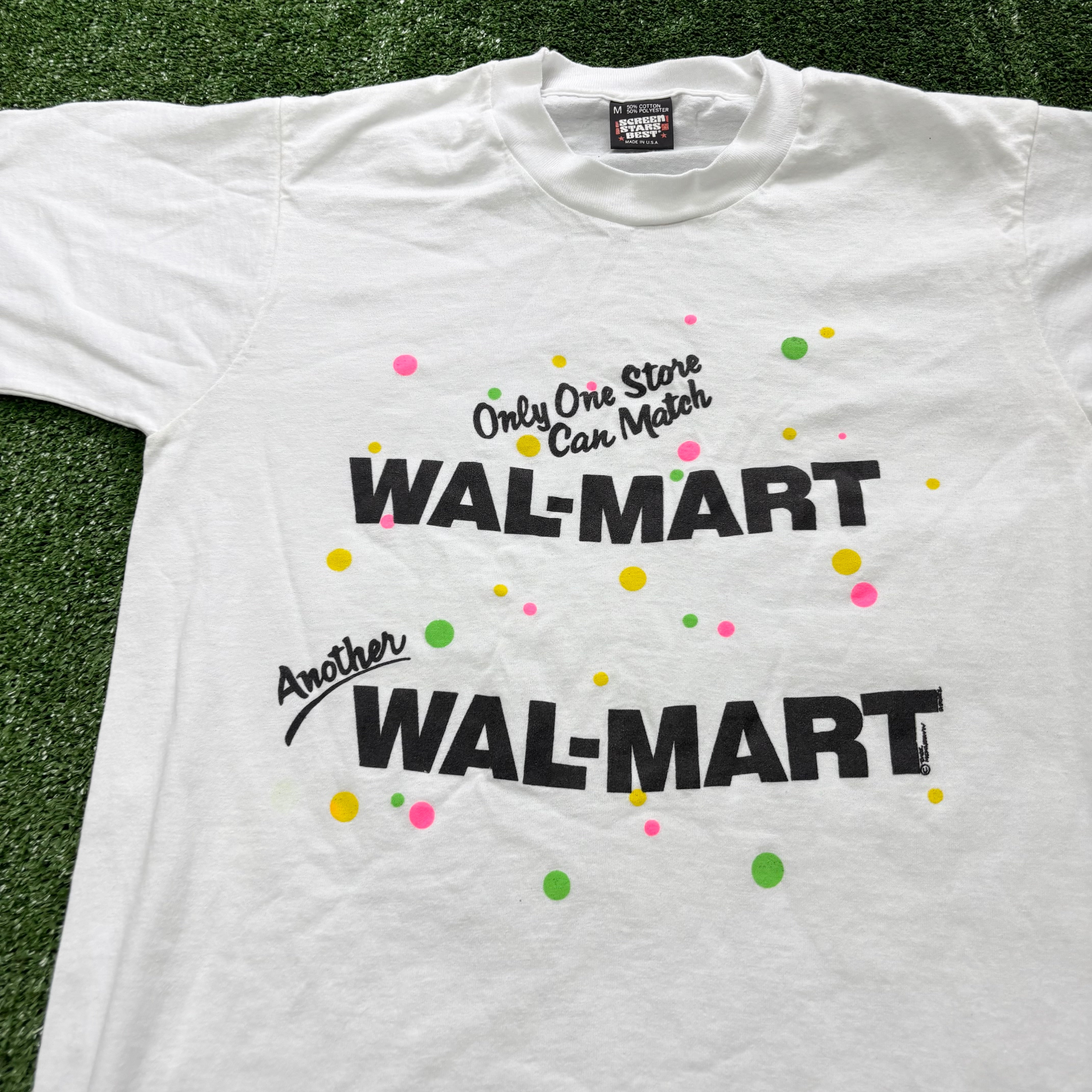 Vintage T Shirt Mens Small White Single Stitch Graphic Print 90s USA Funny