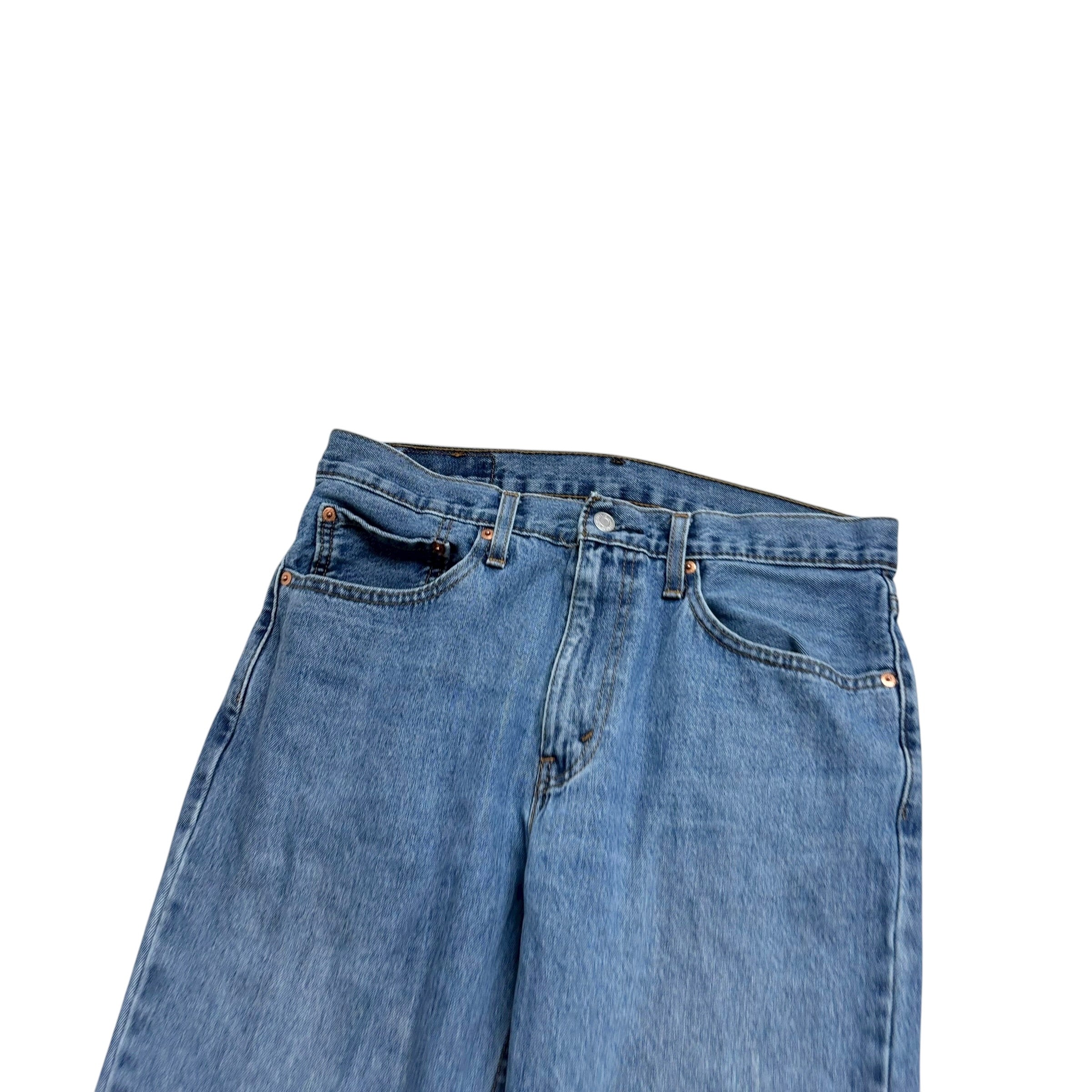 Levis 516 Jeans W34 L34 Mens Light Blue Slim Straight Fit Denim