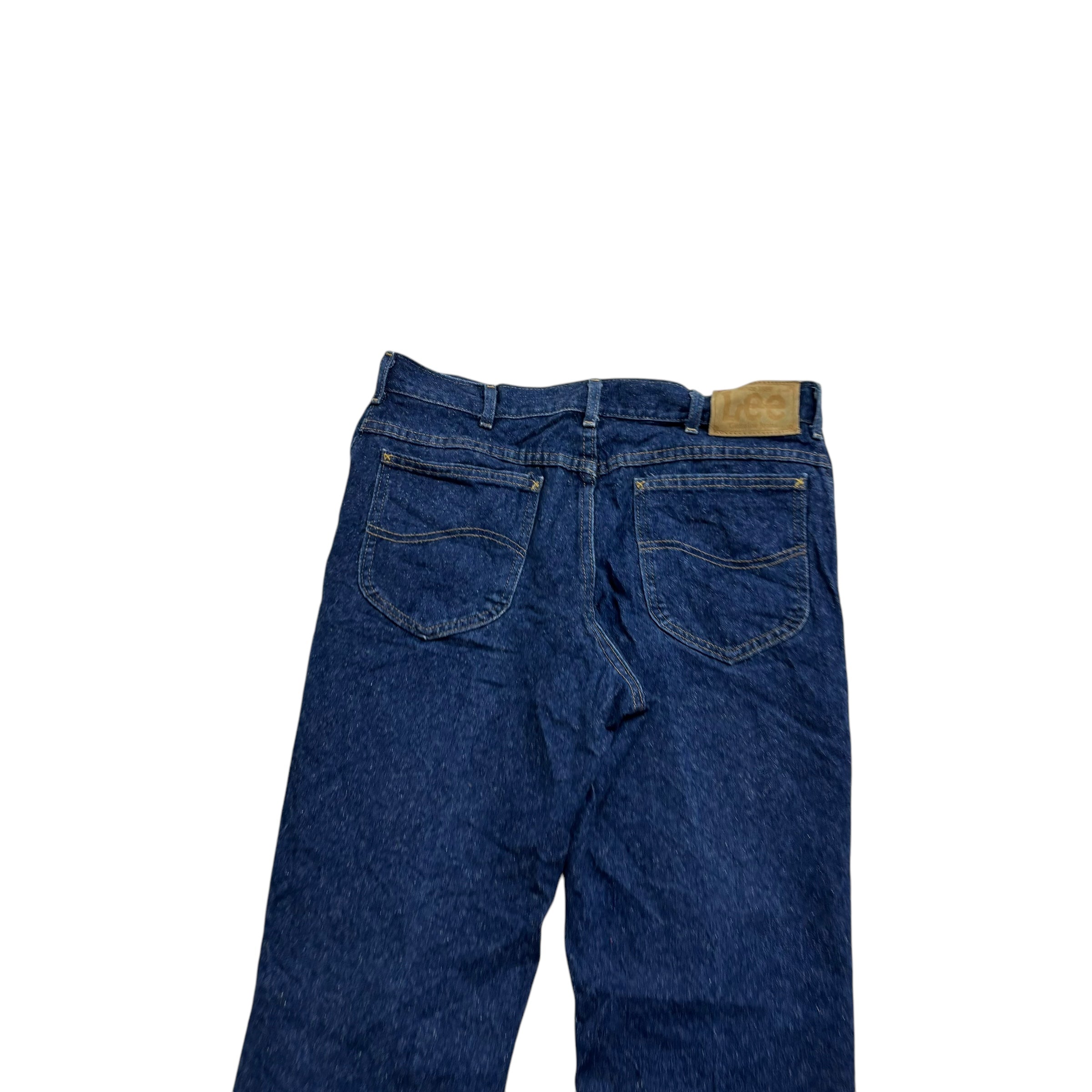 Lee Jeans W34 L30 Mens Dark Blue Regular Straight Fit Made In USA Vintage (E)