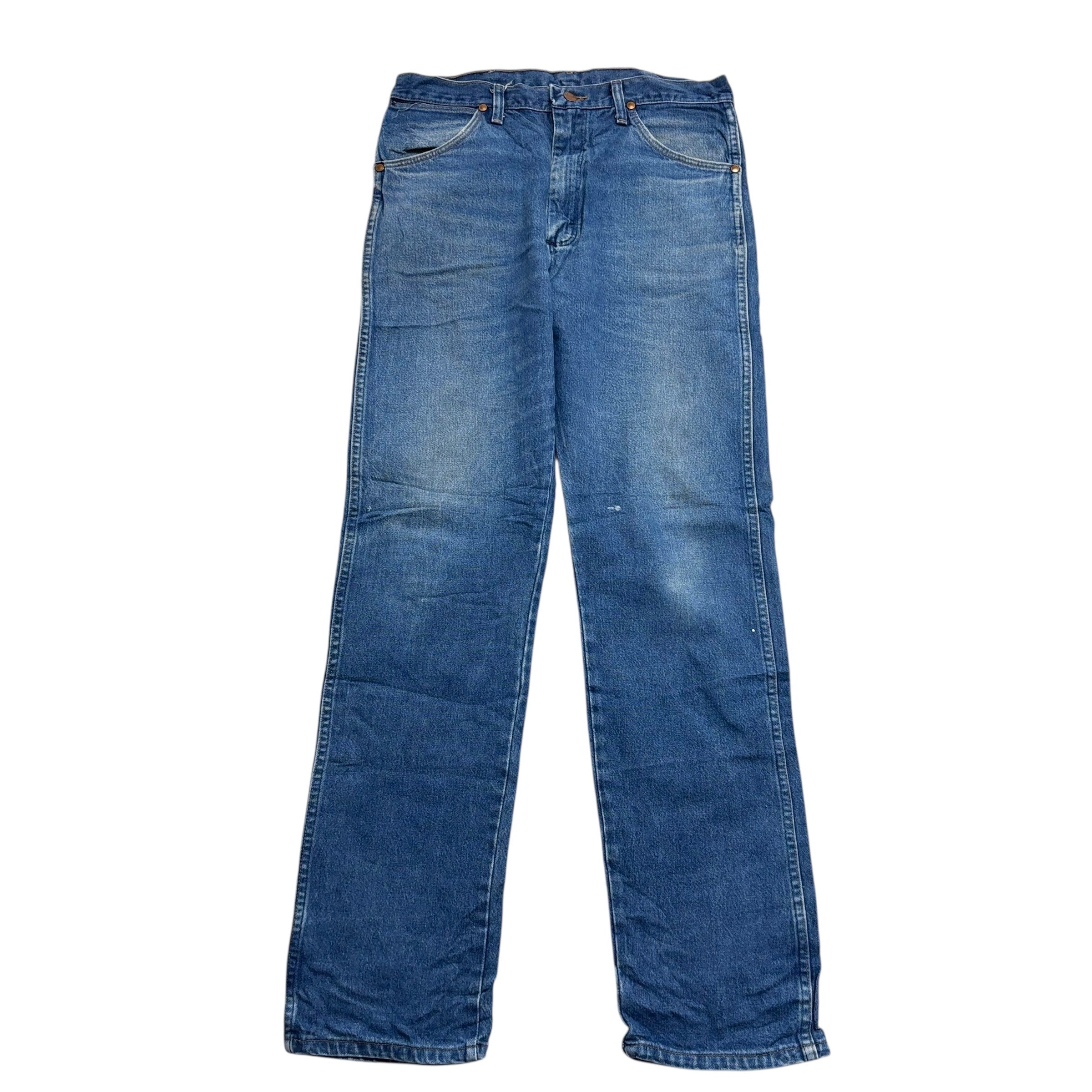 Wrangler Jeans Cowboy Cut W34 L34 Mens Mid Blue 13MWZ USA Made Vintage