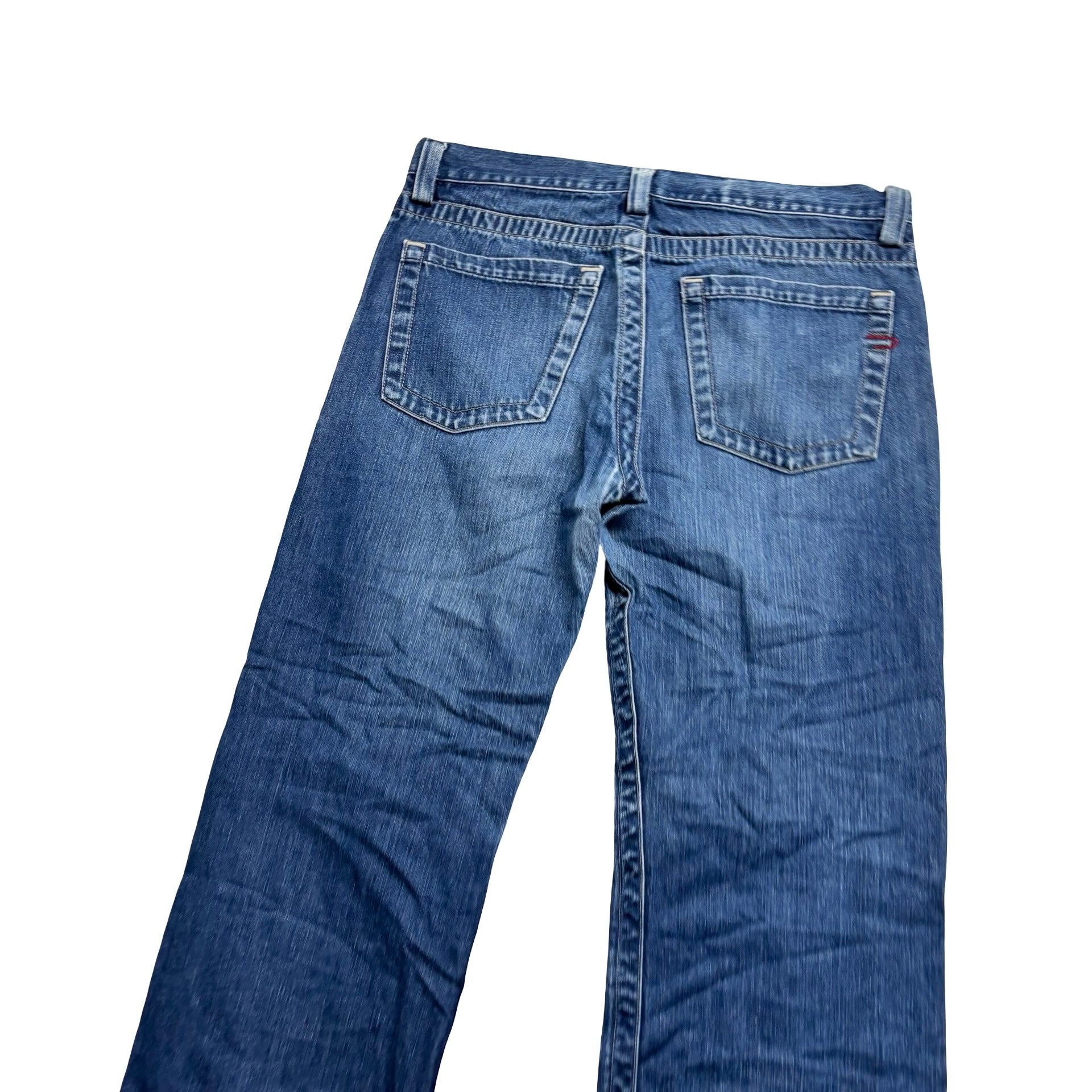 Diesel Rivec Jeans W34 L32 Mens Mid Blue Relaxed Baggy Fit Vintage (E)