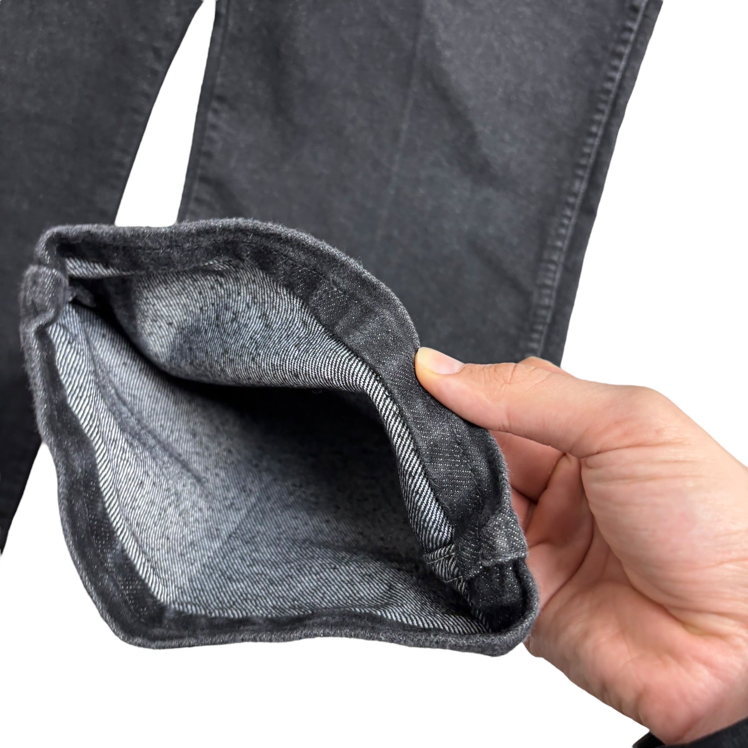 Wrangler Jeans W40 L29 Mens Black Regular Straight Fit Vintage Denim