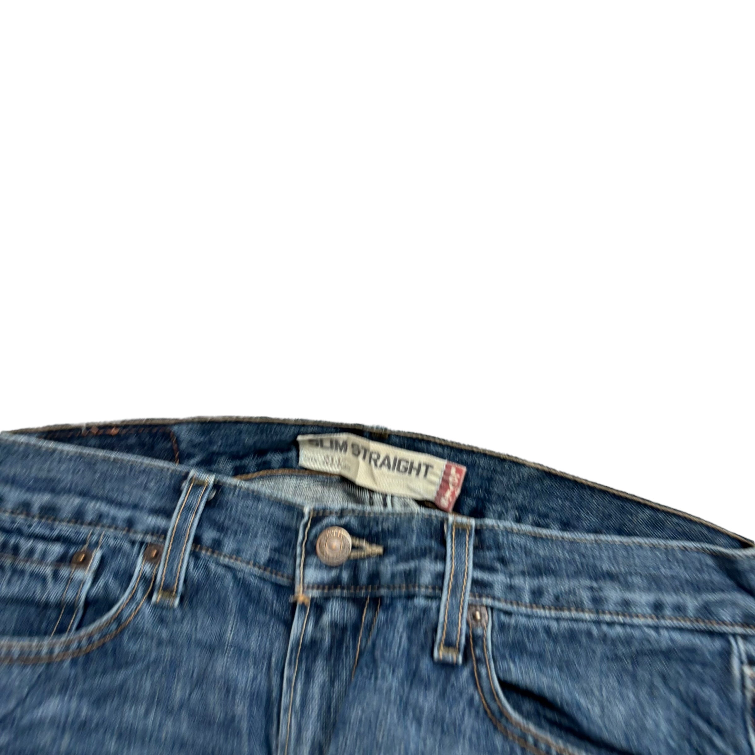 Levis 514 Jeans W32 L32 Mens Dark Blue Regular Straight Fit Vintage Denim
