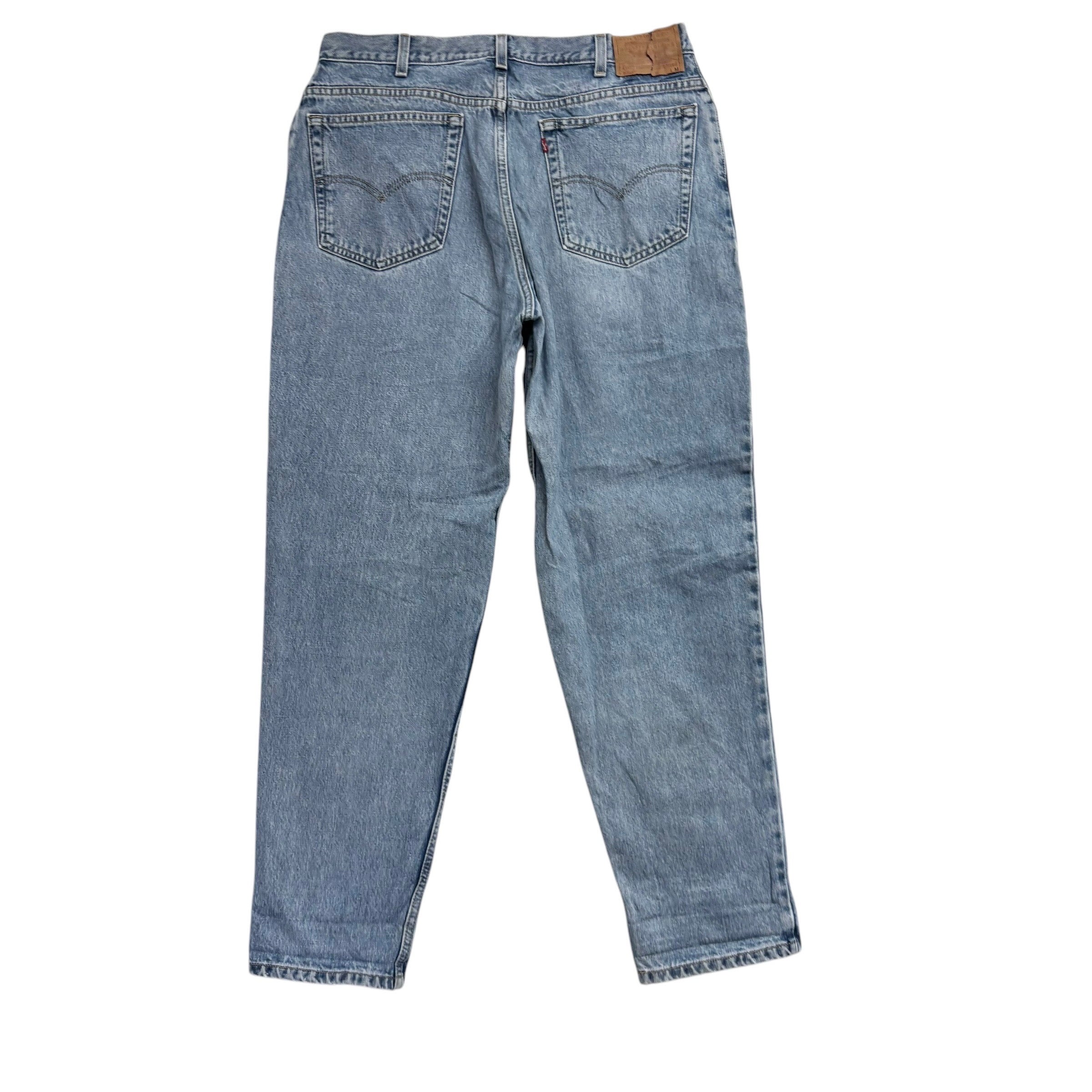 Levis 550 Jeans W36 L31 Womens Light Blue Relaxed Taper Mom Vintage Denim