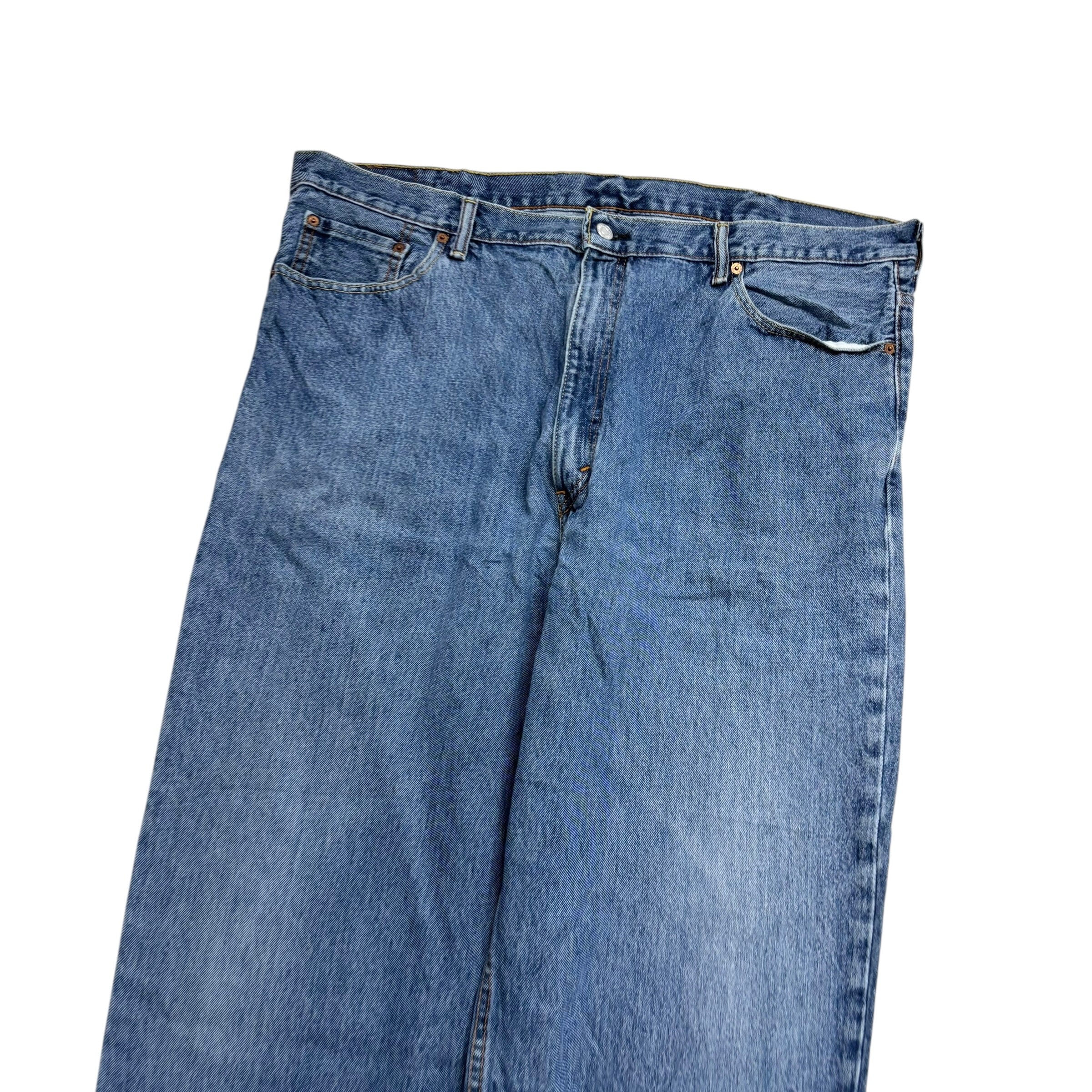 Levis 550 Jeans W44 L30 Mens Mid Blue Baggy Relaxed Straight Fit Denim (E)