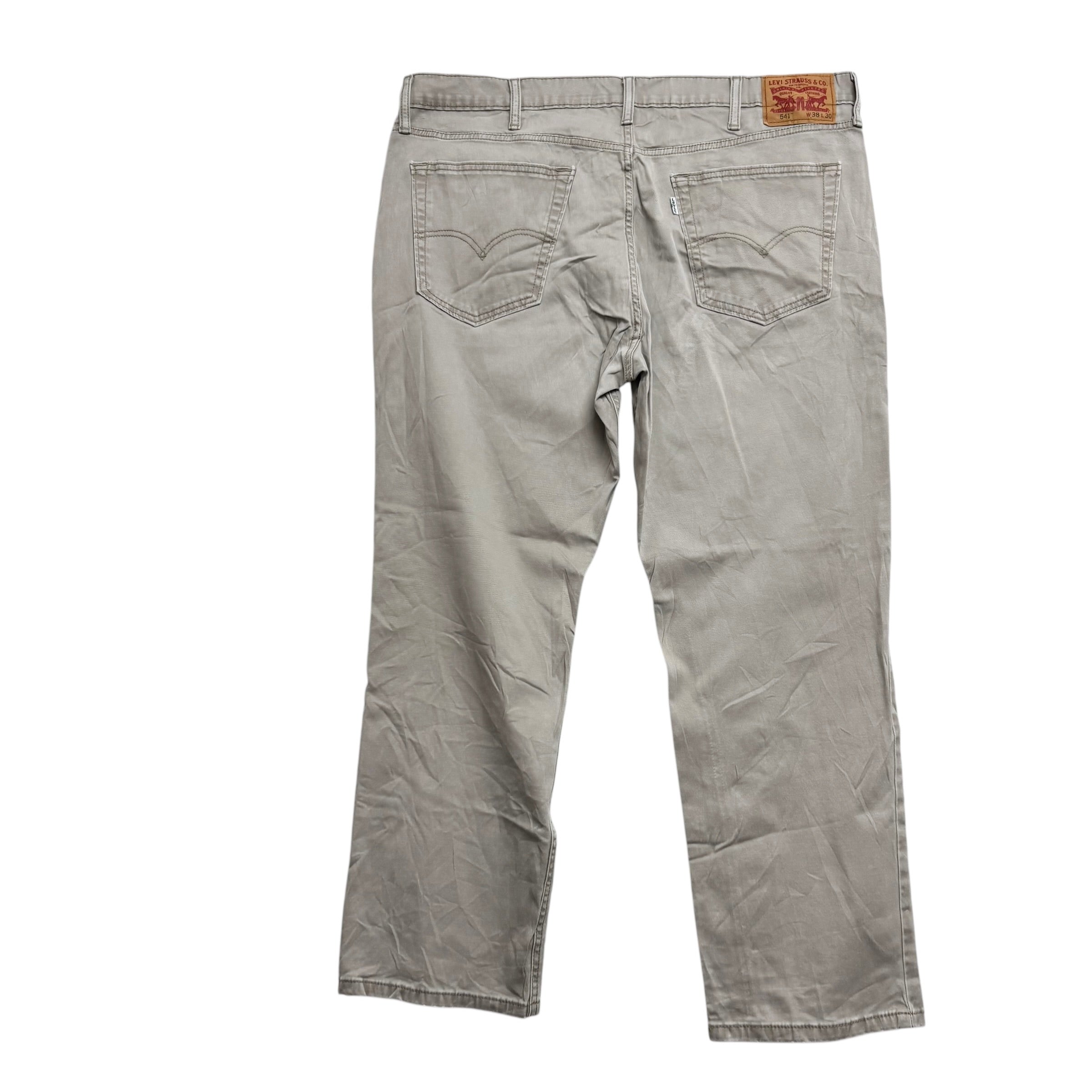 Levis 541 Trousers W38 L28 Mens Stone Athletic Tapered Fit Pants