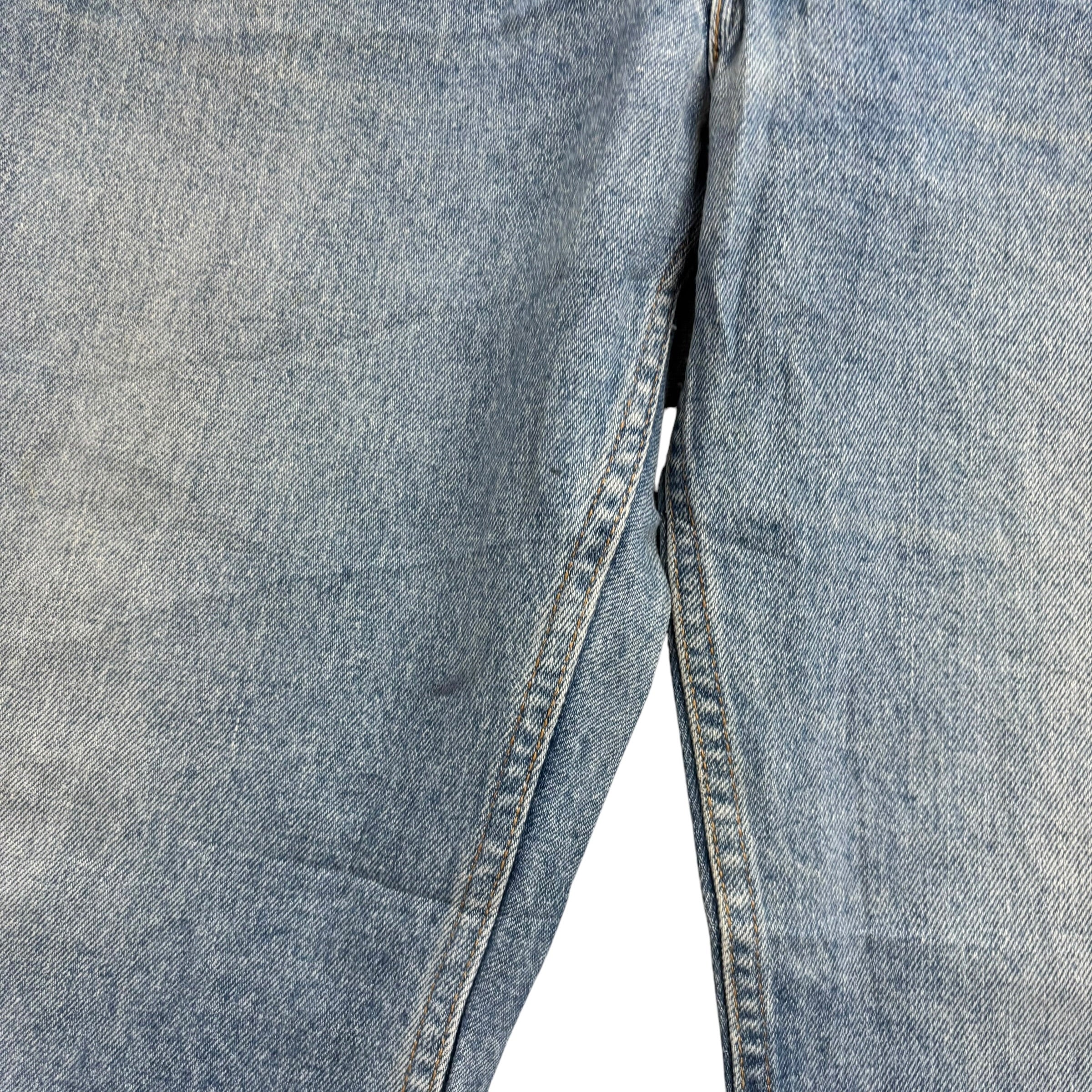 Levis 505 Jeans W36 L32 Mens Light Blue Regular Straight Fit Vintage Denim