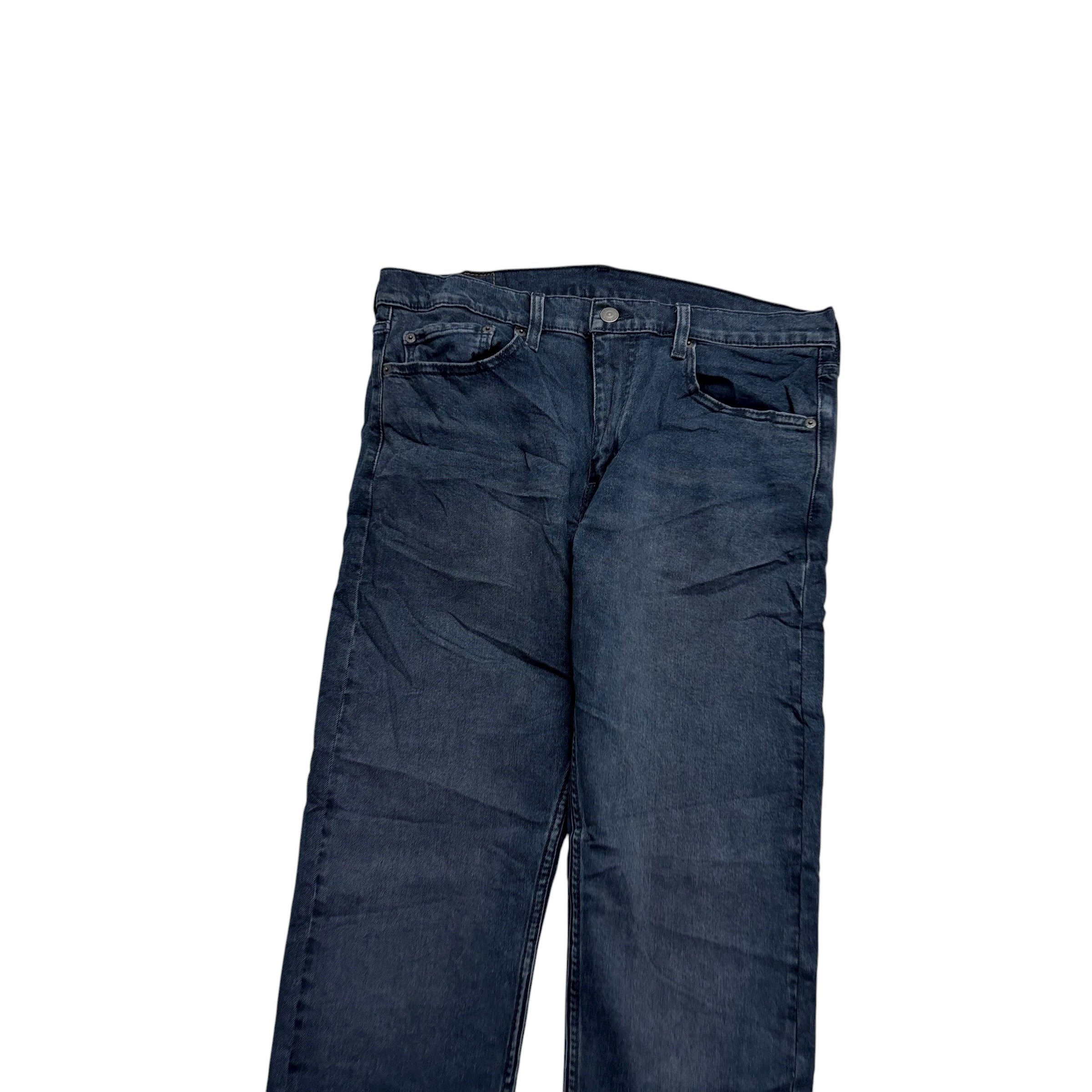 Levis 512 Jeans W33 L32 Mens Navy Blue Slim Tapered Fit Stretch Denim (E)