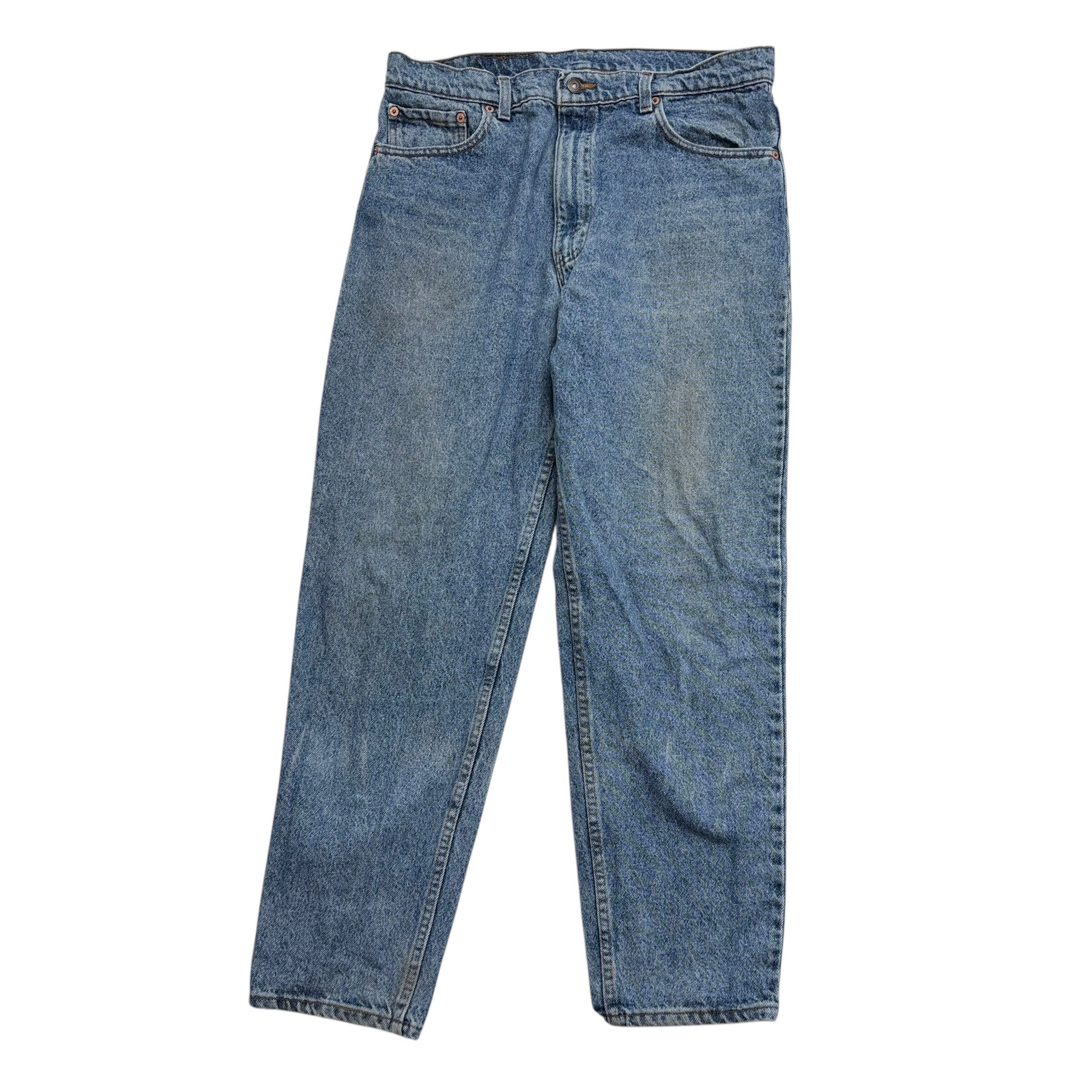 Levis 550 Jeans W34 L30 Mens Mid Blue Relaxed Tapered USA Made Vintage 80s (F)