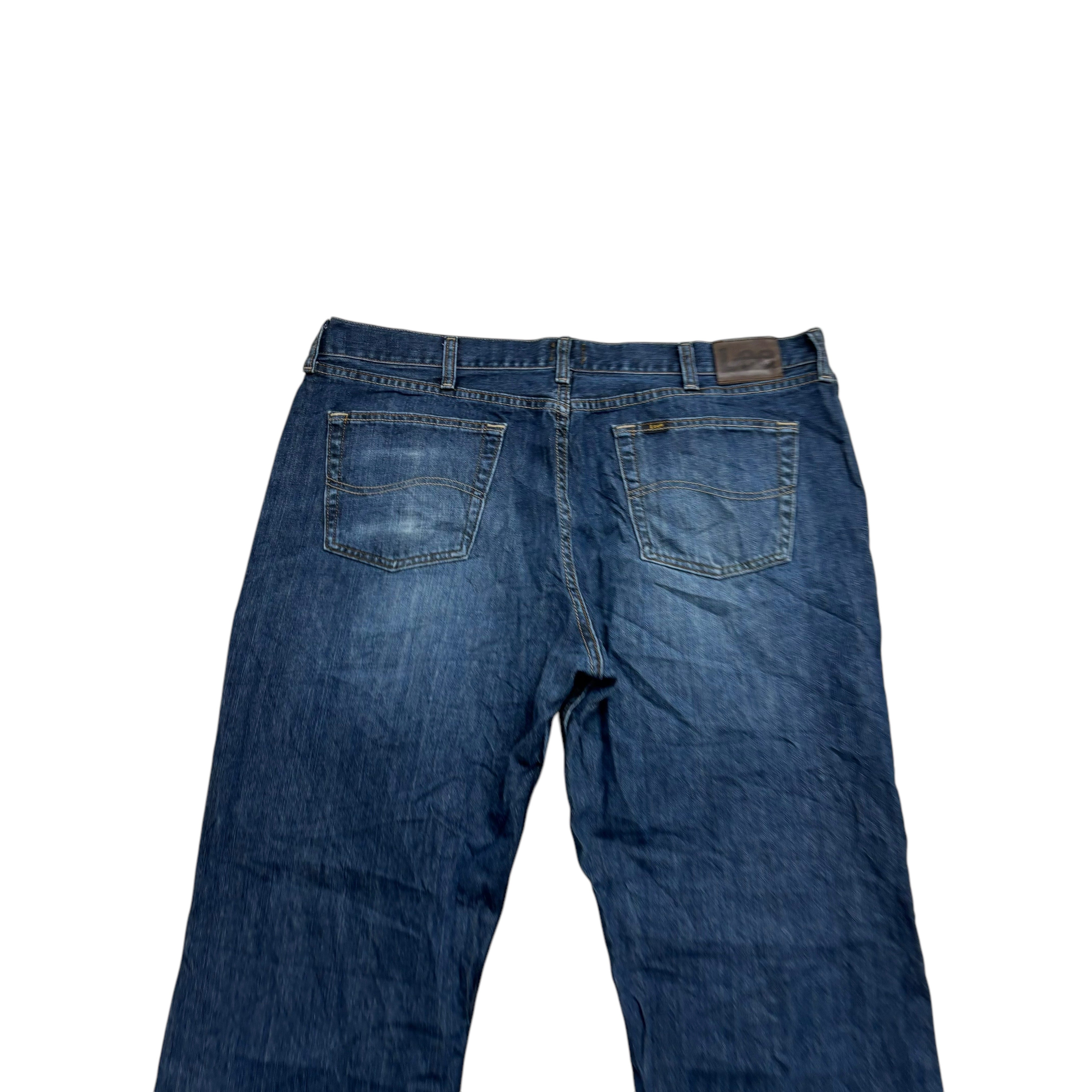 Lee Jeans W40 L29 Mens Dark Blue Relaxed Straight Fit Baggy Denim (E)