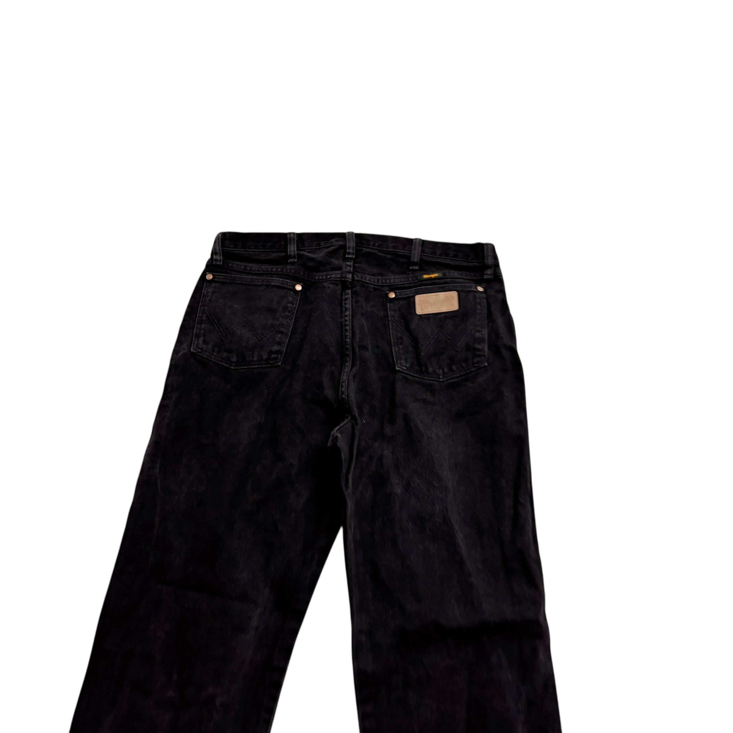 Wrangler Jeans Cowboy Cut W35 L36 Mens Black 13MWZ Original Fit Denim