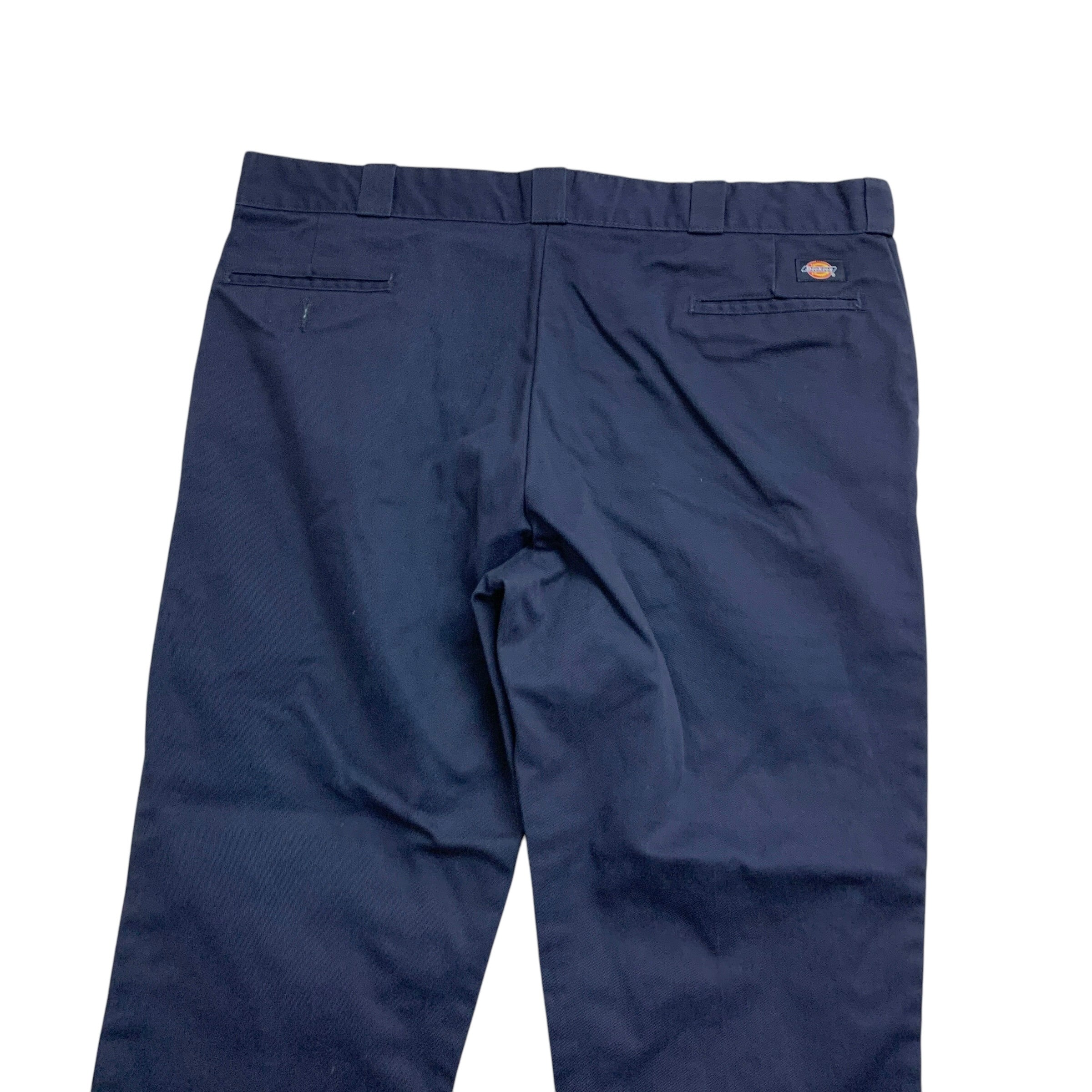 Dickies 874 Trousers W44 L30 Mens Navy Blue Pants Original Straight Fit Workwear