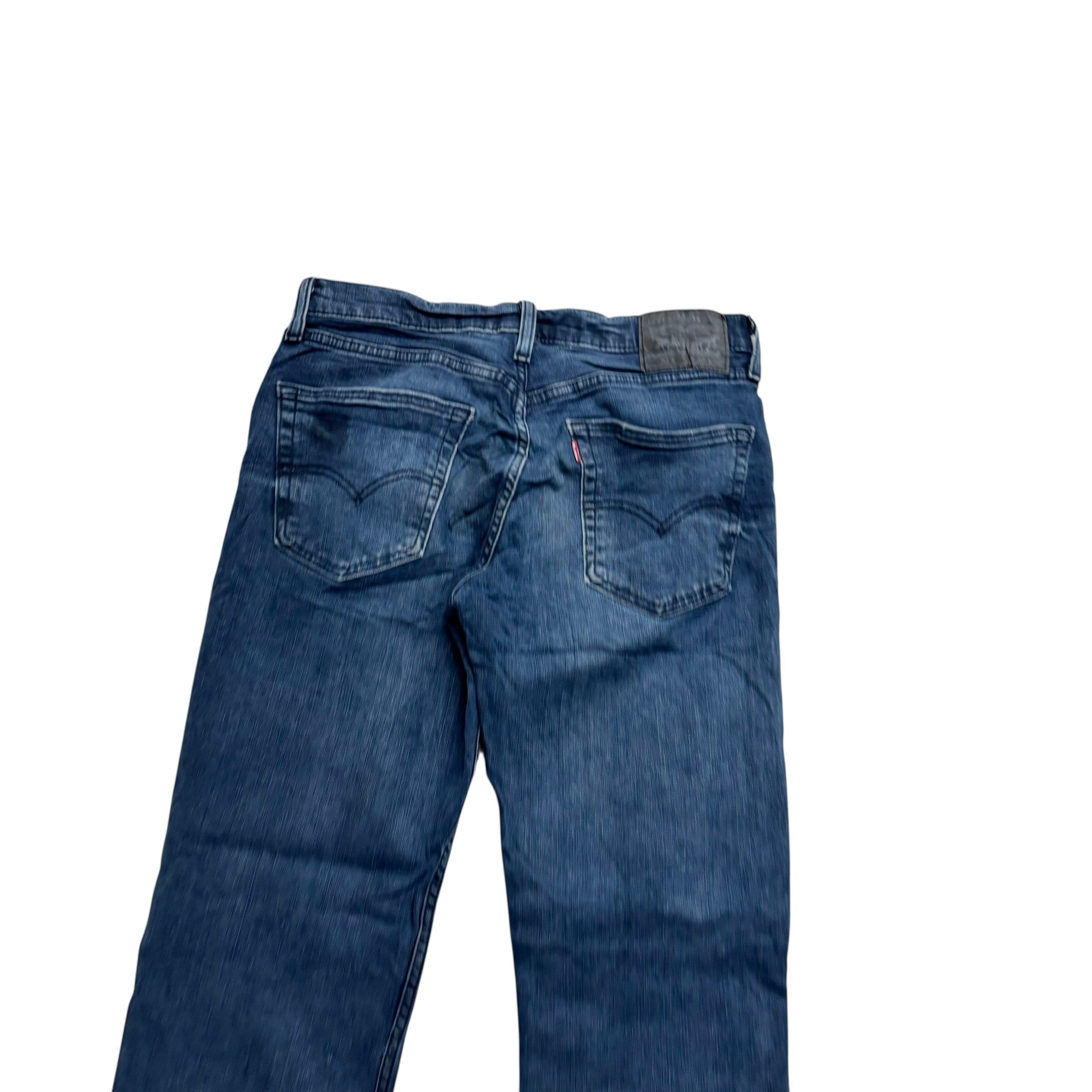 Levis 514 Jeans W30 L30 Mens Navy Blue Regular Straight Fit Stretch Denim