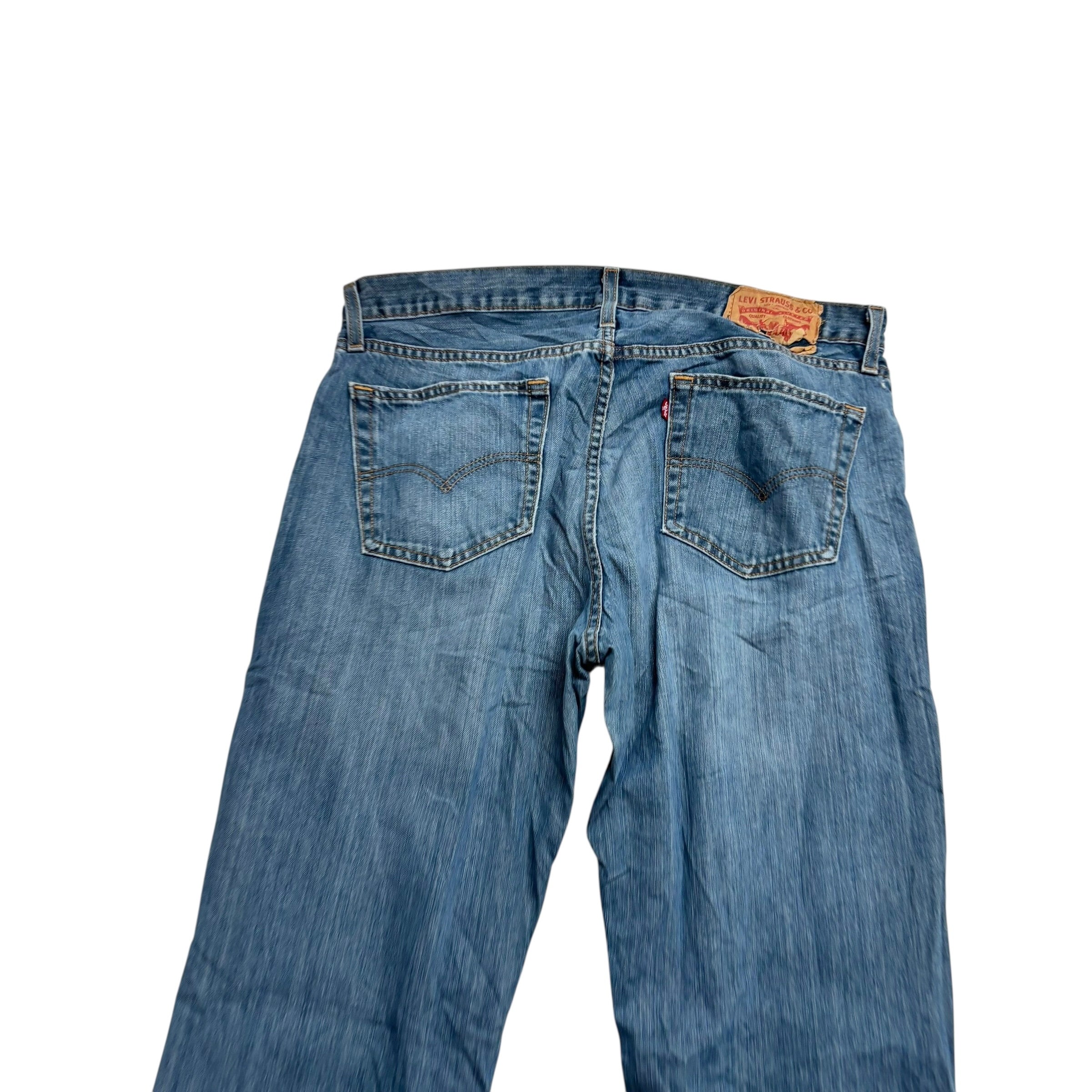 Levis 559 Jeans W34 L34 Mens Blue Relaxed Straight Fit Denim