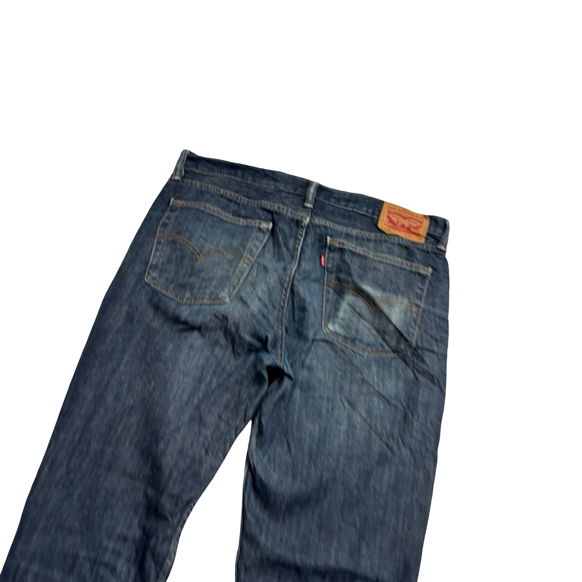 Levis 514 Jeans W36 L36 Mens Dark Blue Regular Straight Fit Denim (F)