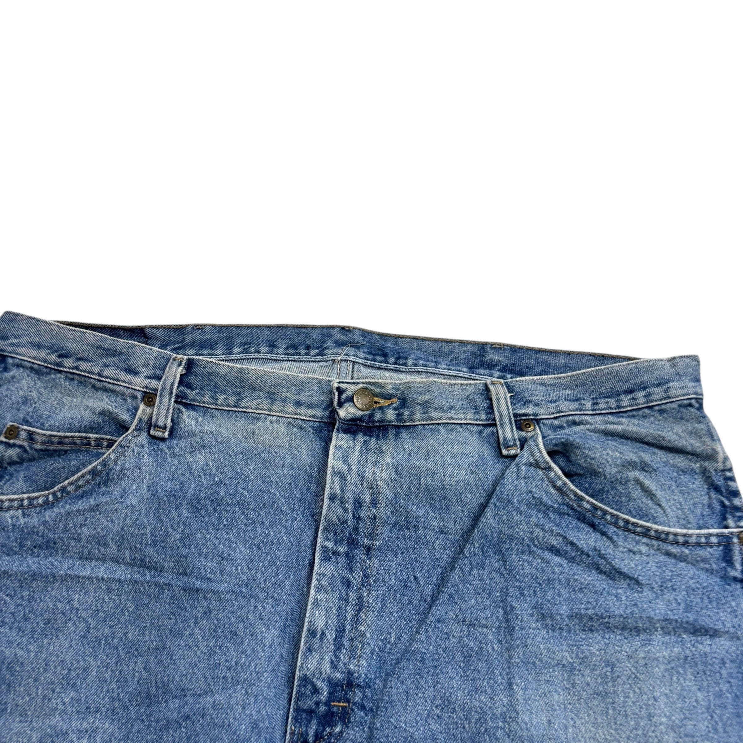 Wrangler Jeans W42 L32 Mens Light Blue Regular Straight Fit Denim