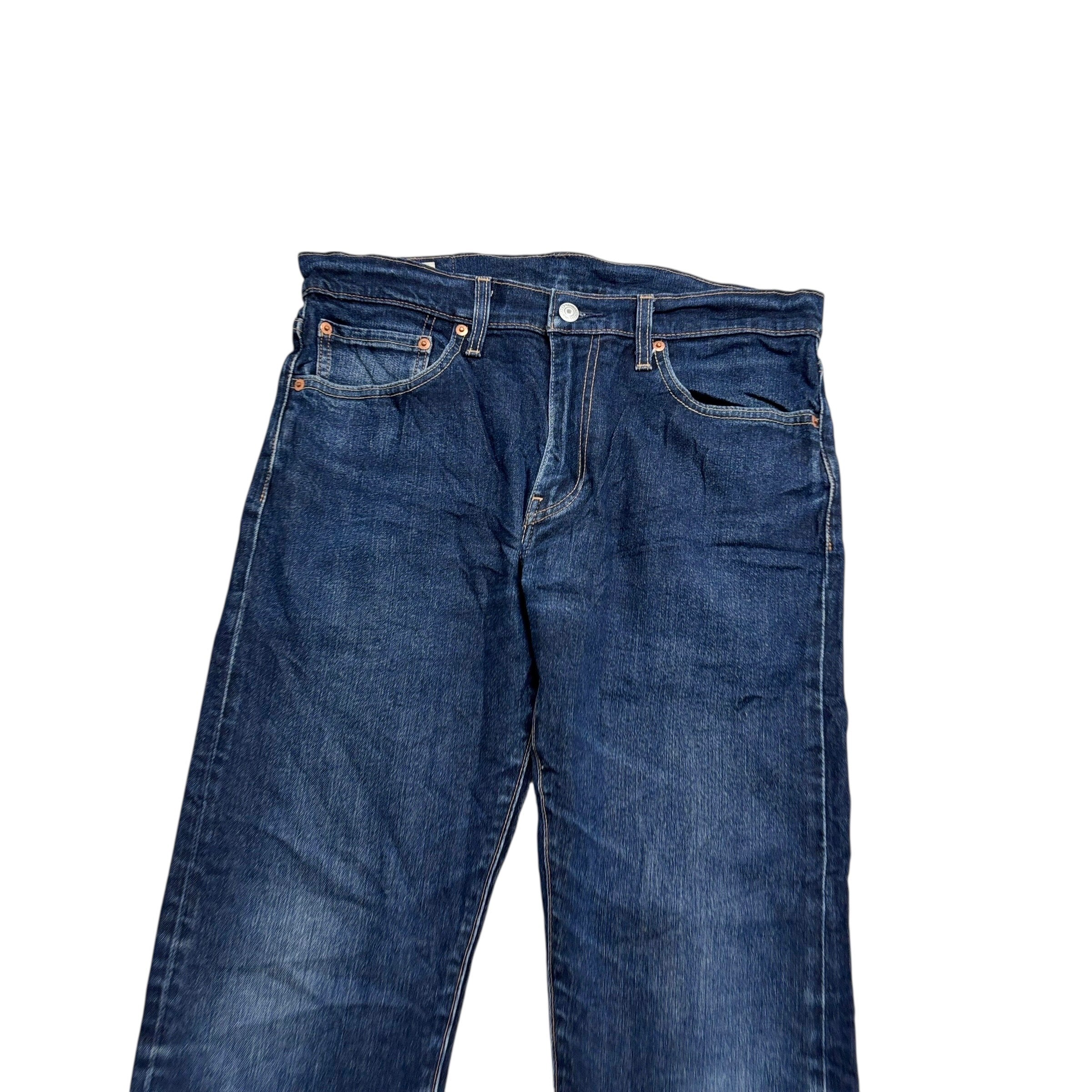 Levis 512 Jeans W32 L32 Mens Dark Blue Slim Tapered Stretch Premium Denim (E)