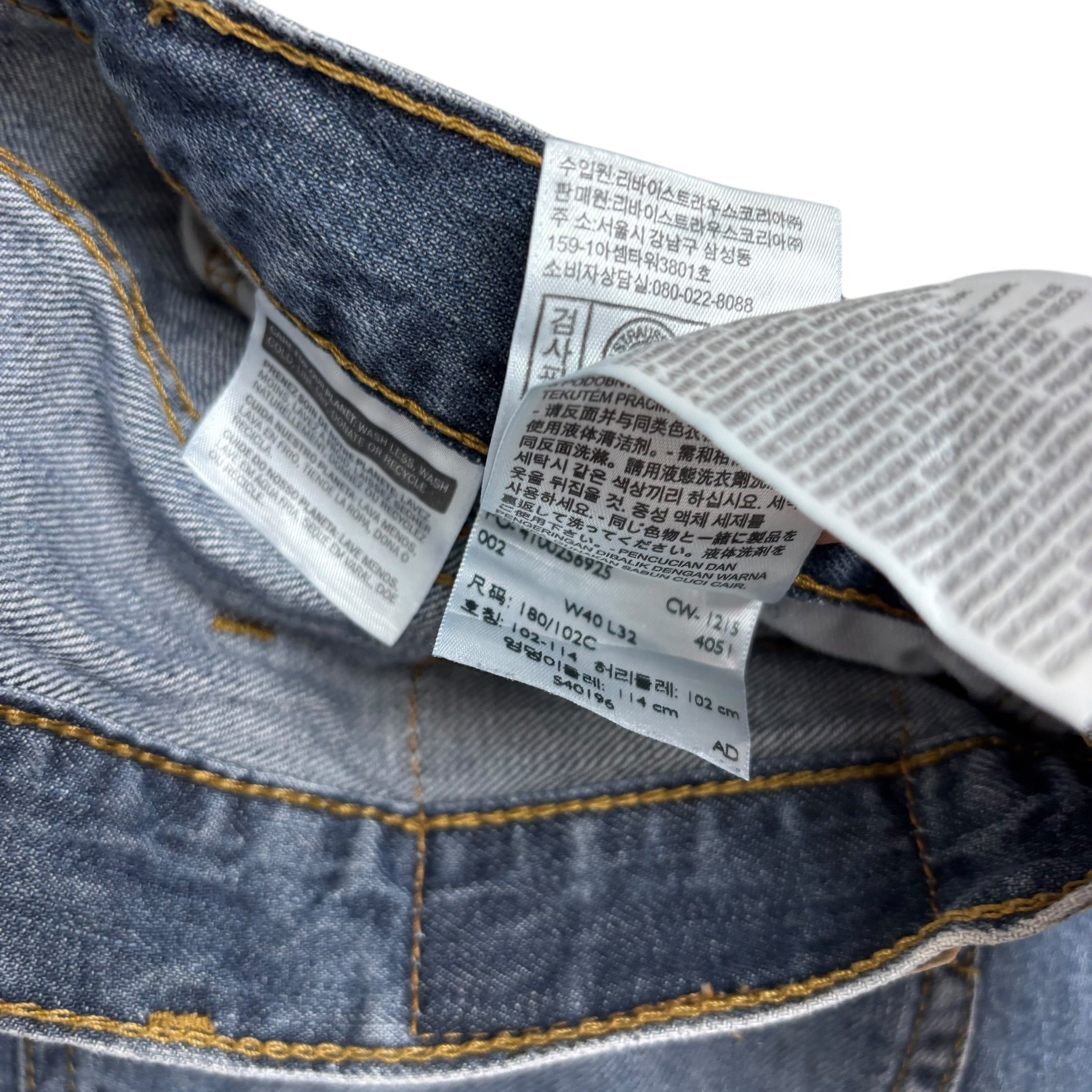 Levis 569 Jeans W40 L32 Mens Dark Blue Baggy Relaxed Straight Fit Denim