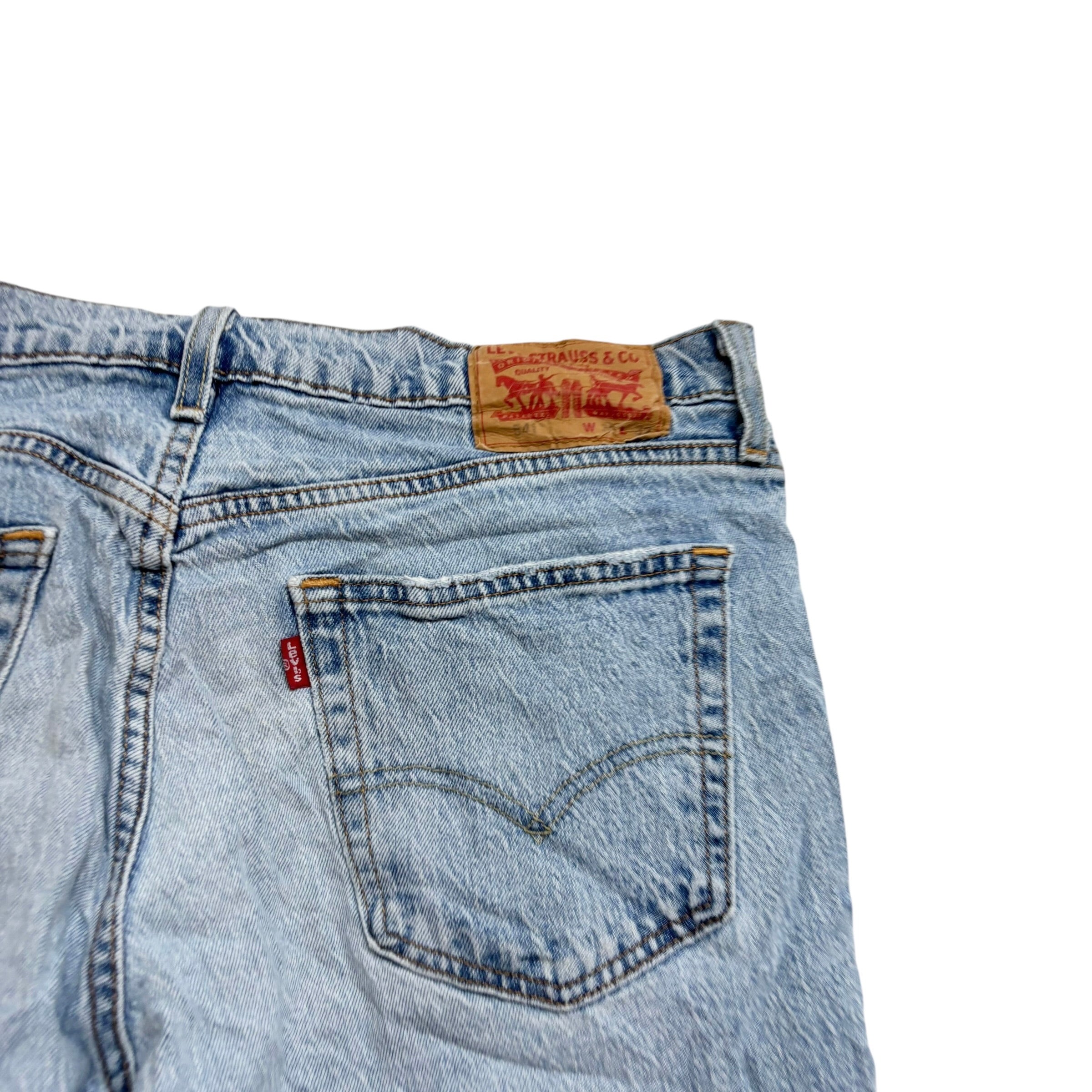 Levis 541 Jeans W32 L32 Mens Light Blue Athletic Tapered Fit Stretch Denim