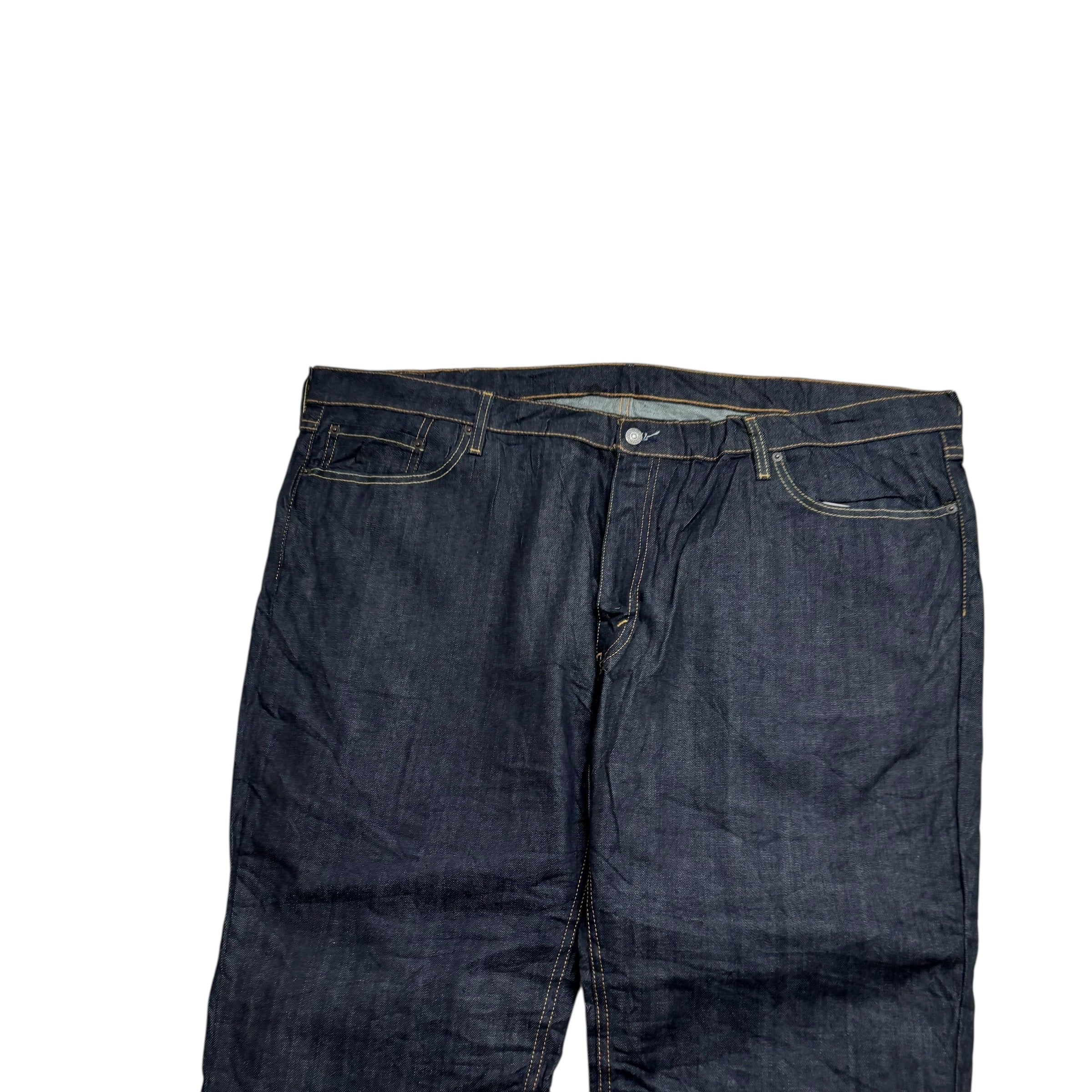 Levis 541 Jeans W50 L30 Mens Dark Blue Athletic Tapered Fit Stretch Denim (E)