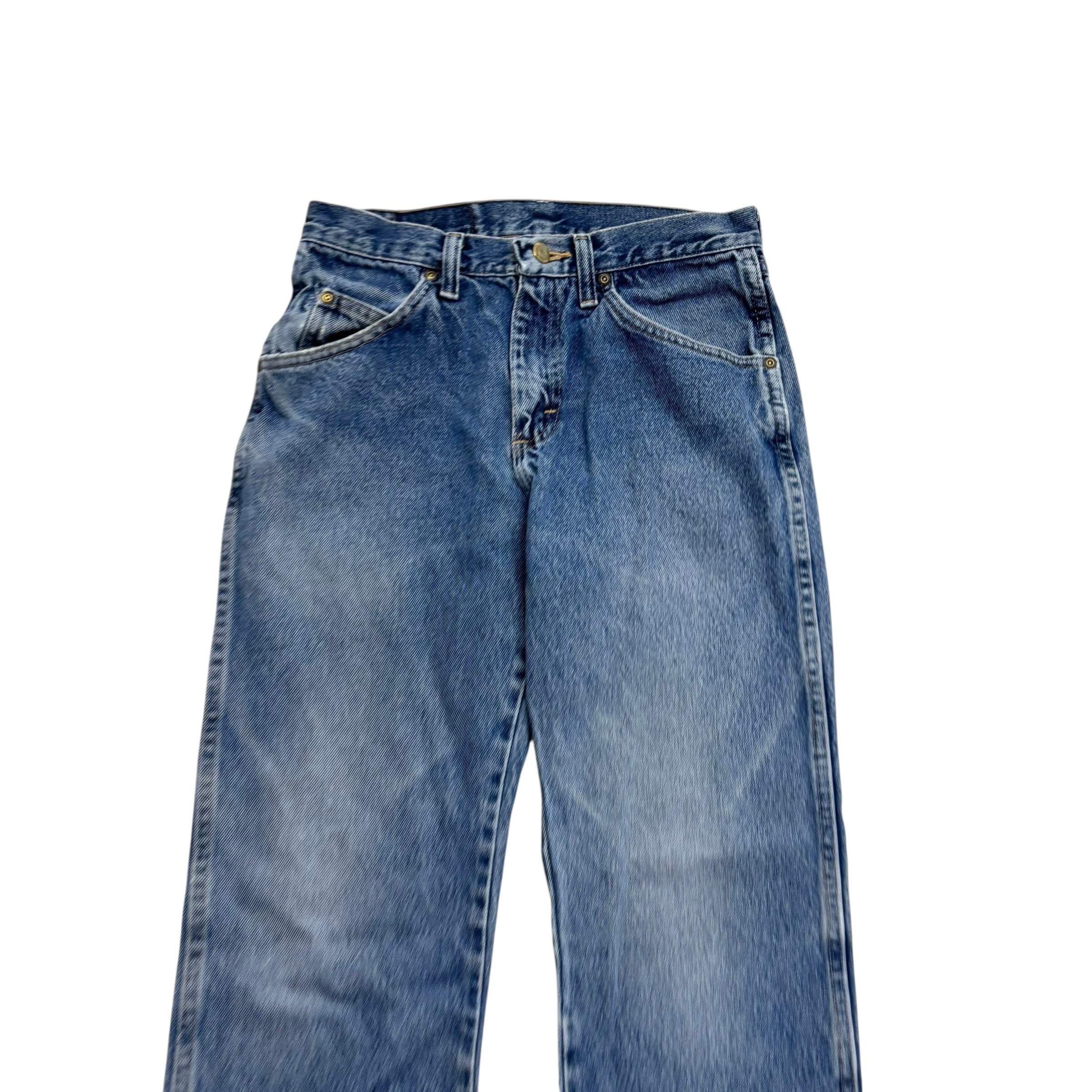 Wrangler Jeans W28 L30 Mens Mid Blue Regular Straight Fit Denim