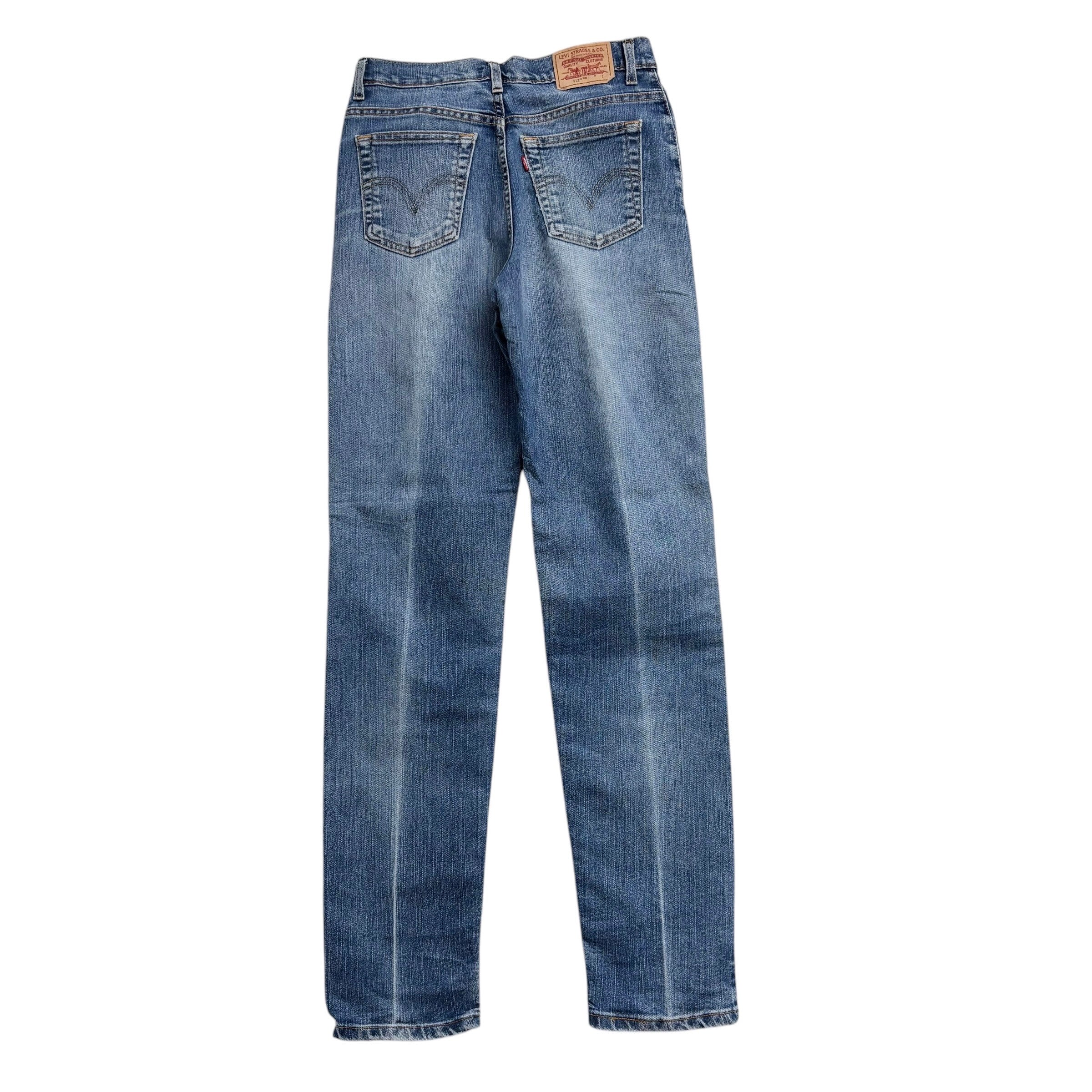 Levis 512 Jeans W28 L33 Womens Mid Blue Slim Taper Vintage Stretch Denim