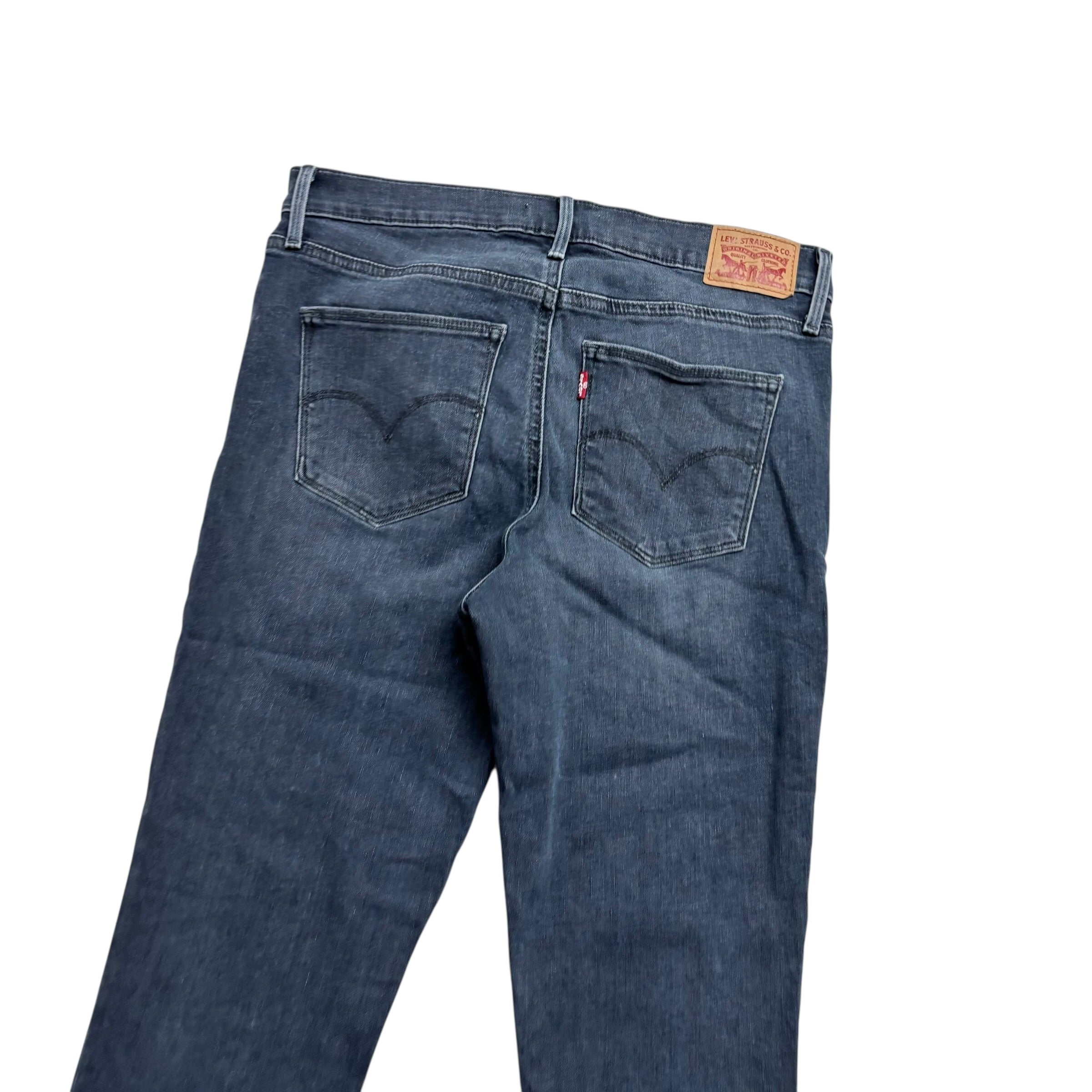 Levis Slimming Skinny Jeans W30 L30 Womens Navy Blue Stretch Denim (E)