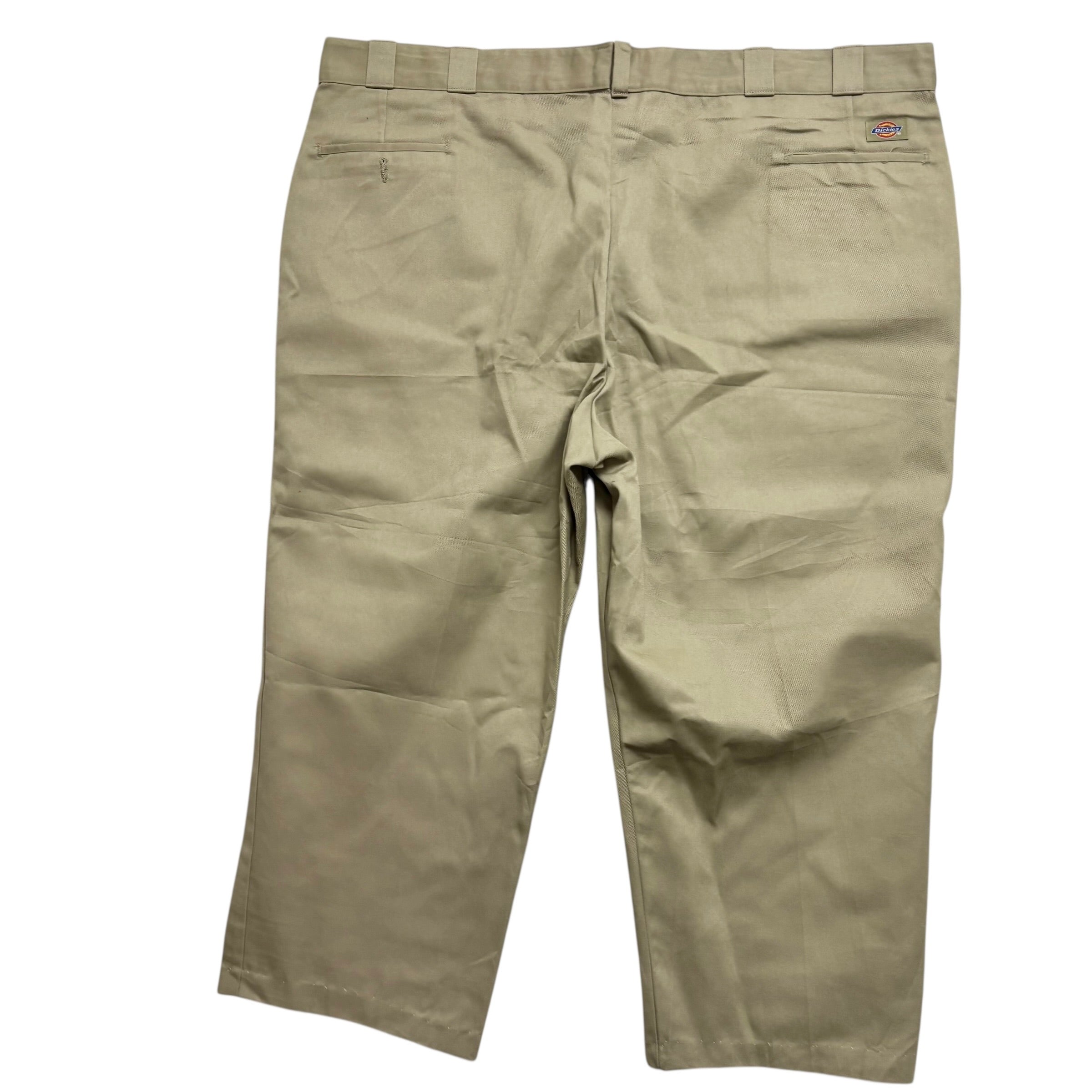 Dickies 874 Trousers W48 L25 Mens Beige Original Straight Fit Pants USA Made (E)