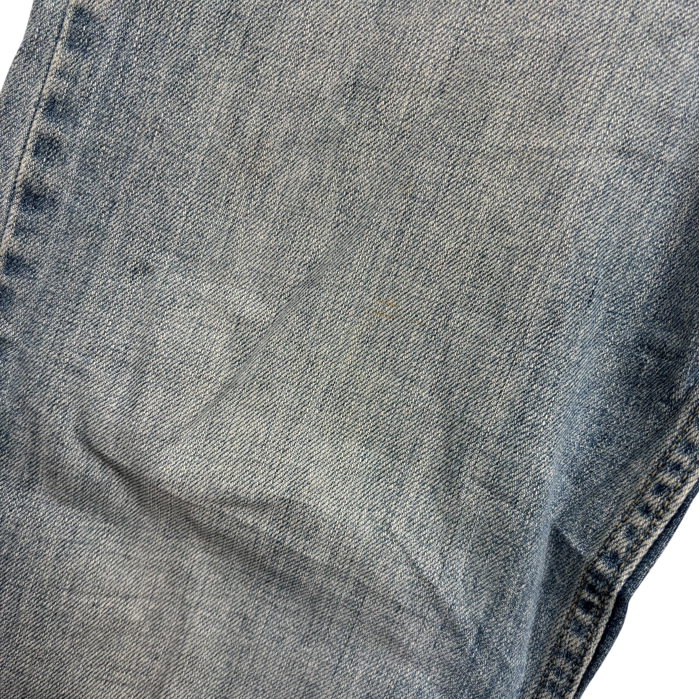 Levis 504 Jeans W36 L30 Mens Light Blue Regular Straight Fit Denim