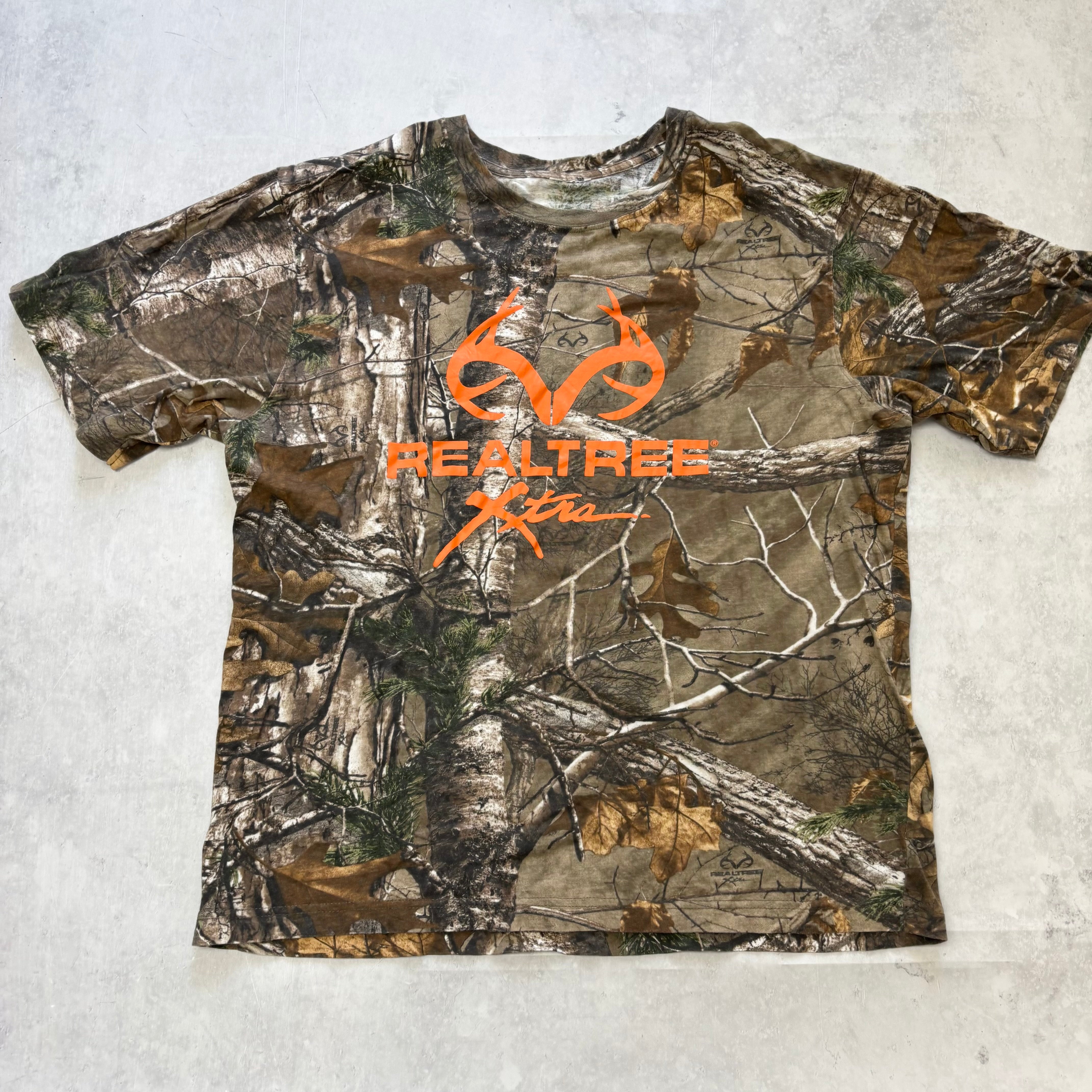 RealTree T Shirt Mens Large Camo Y2K Hunting Short Sleeve (E)