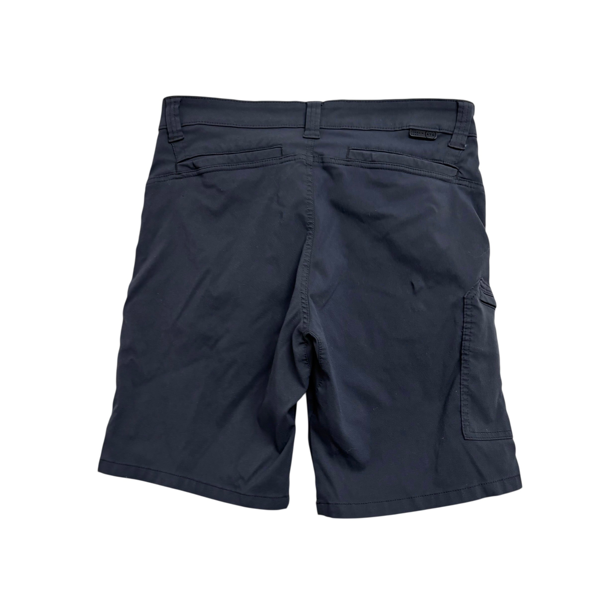 Wrangler All Terrain Gear Shorts W34 Mens Navy Blue Regular Stretch Nylon (F)