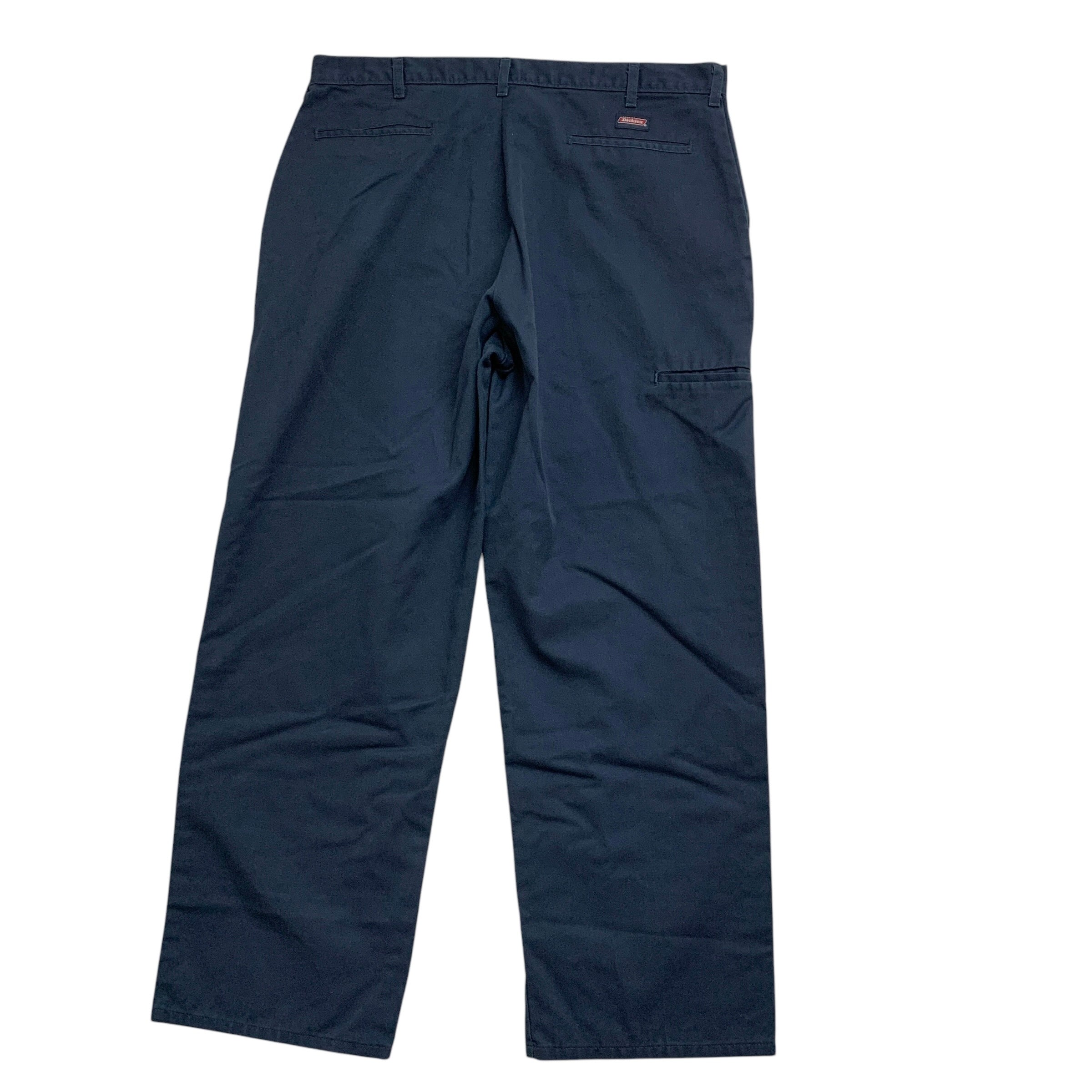 Dickies Double Knee Trousers W40 L32 Mens Blue Pants Baggy Relaxed Fit Workwear
