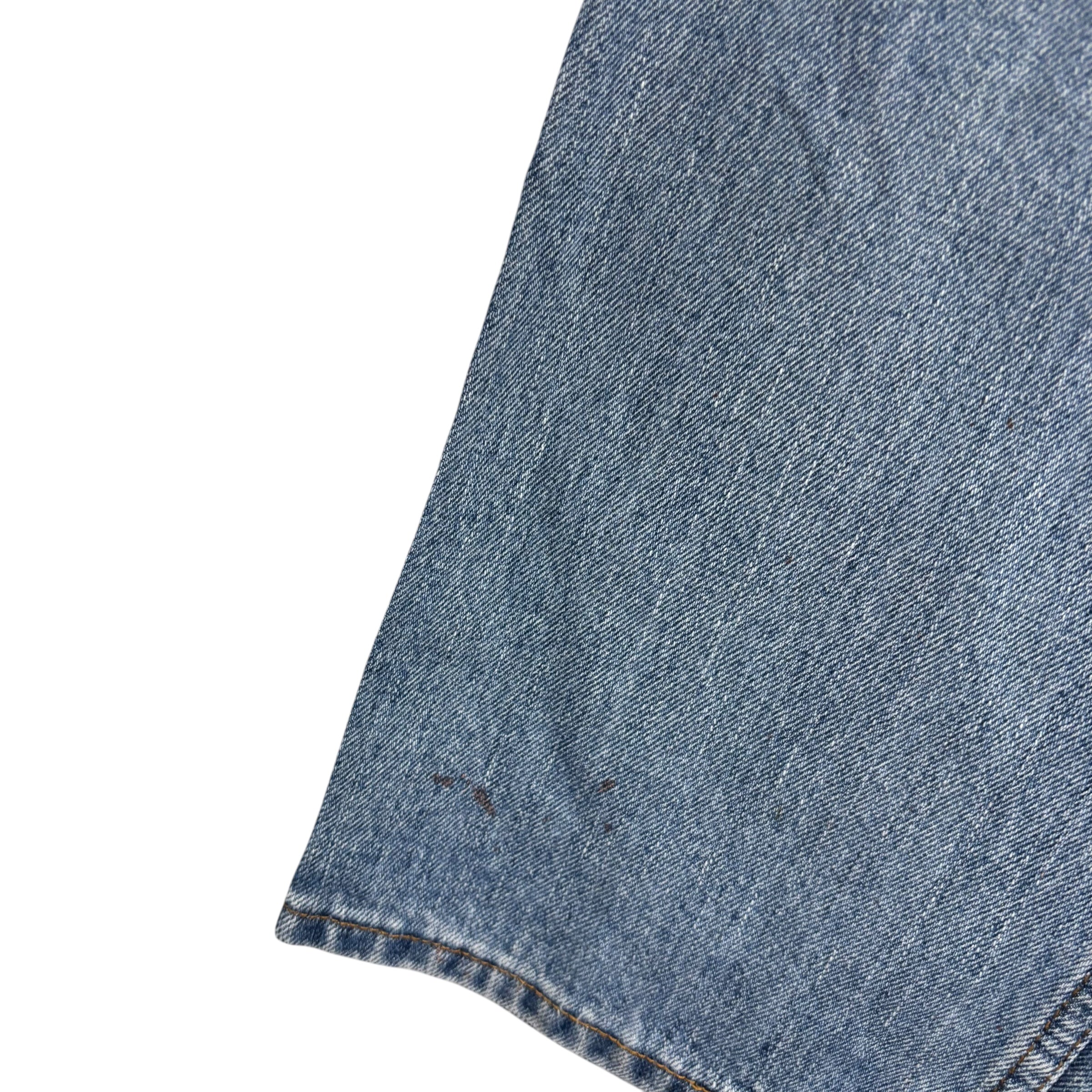 Levis 505 Jeans W38 L30 Mens Light Blue Regular Straight Fit Vintage Denim (F)